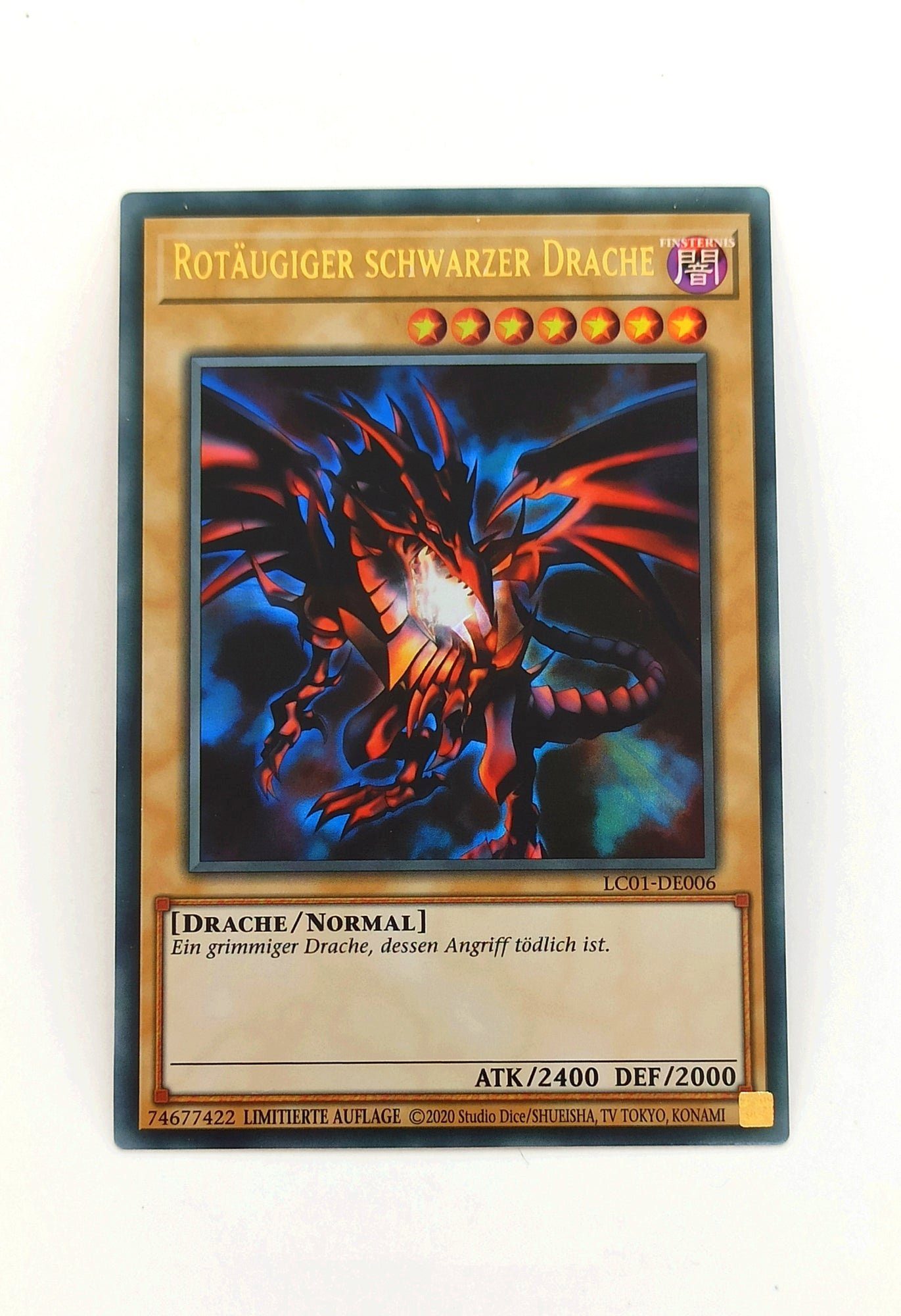 Konami Spiel Yu-Gi-Oh! Rotäugiger Schwarzer Drache - LC01-DE006 - Limitierte Auflag