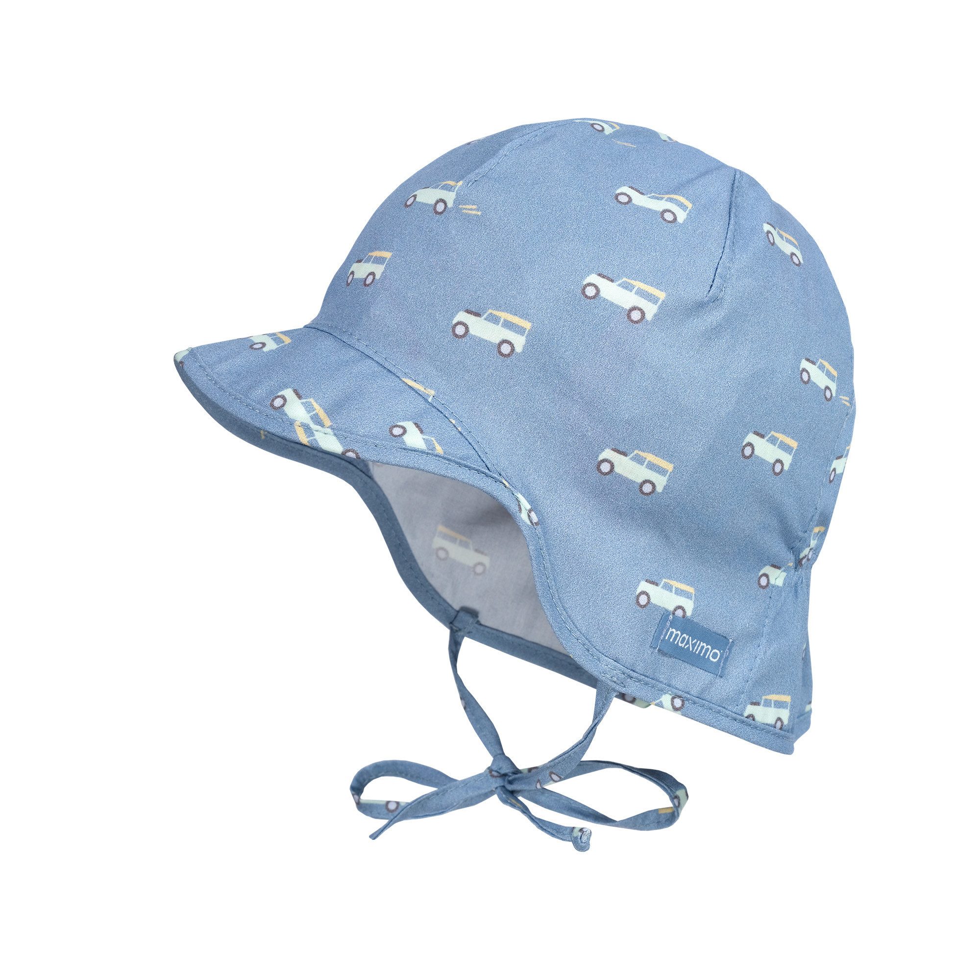Schirmmütze BABY BOY-Schildmütze, bedruckt Nackenschutz, Bindeband, UV 50