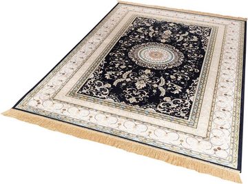 Teppich Moderner Orientteppich Palazzo Royal 914377, TaraCarpet, rechteckig, Höhe: 6 mm, Boho Vintage Aubusson blau Wohnzimmer Schlafzimmer Esszimmer 067x105