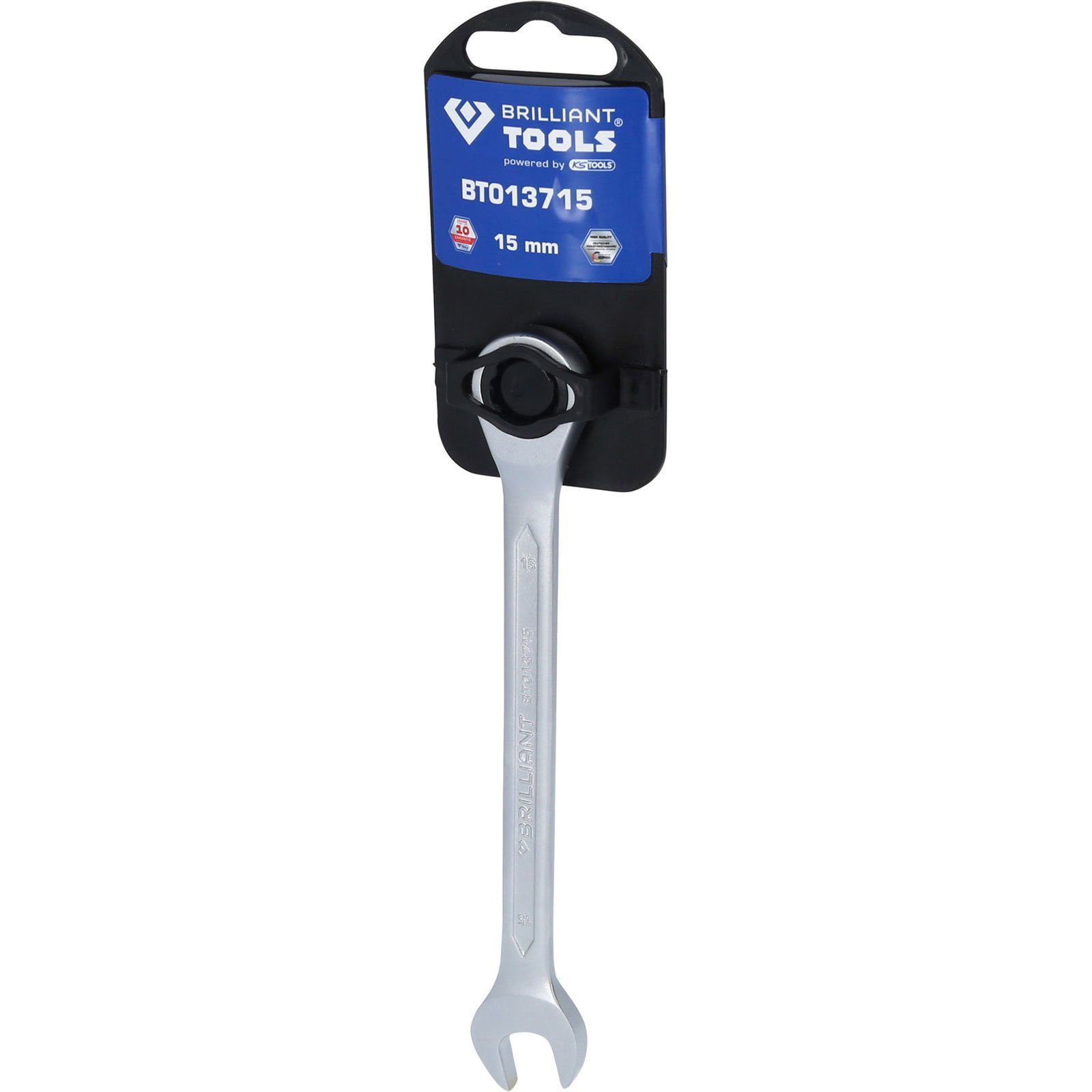 Brilliant Tools Maulschlüssel BRILLIANT TOOLS Ratschenringschlüssel 15 mm - BT013715