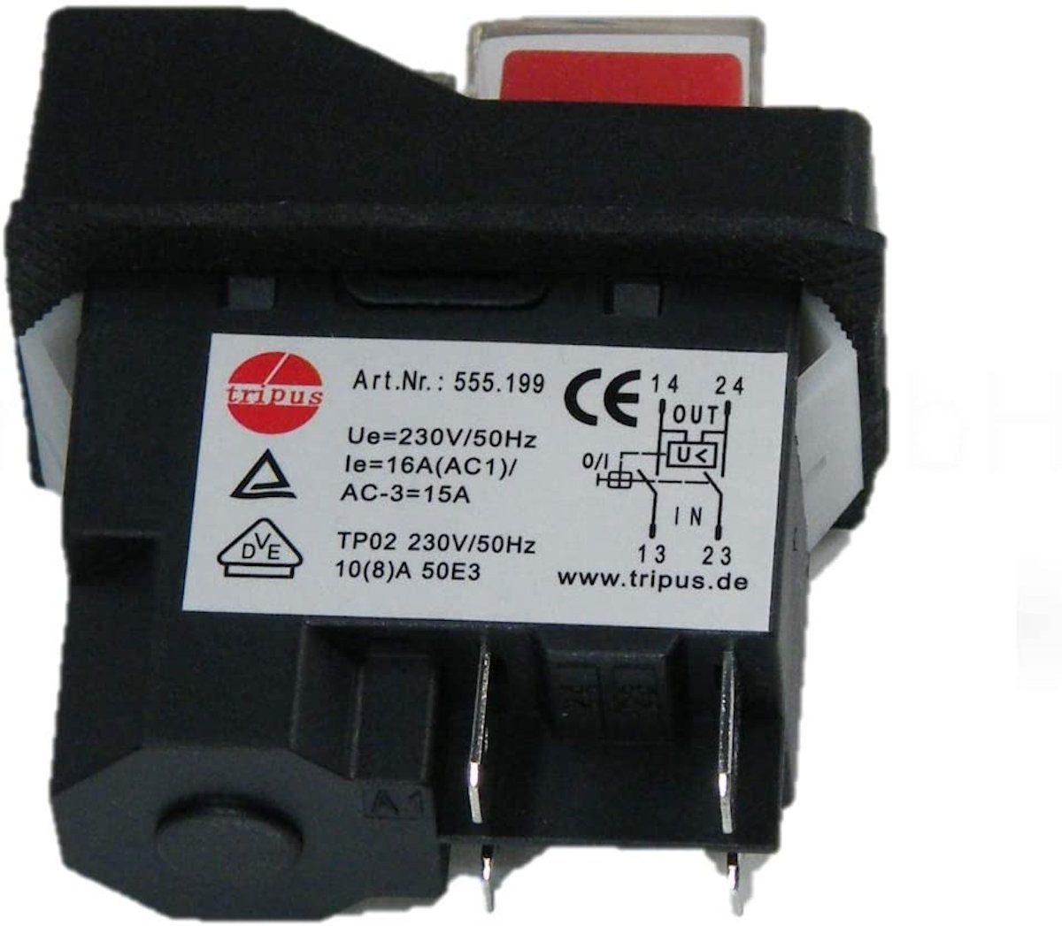 TRIPUS Schalter 555.109 UA-TP02 UC Nullspannungsschalter, Für sicheres Schalten & effektiven Wiederanlaufschutz