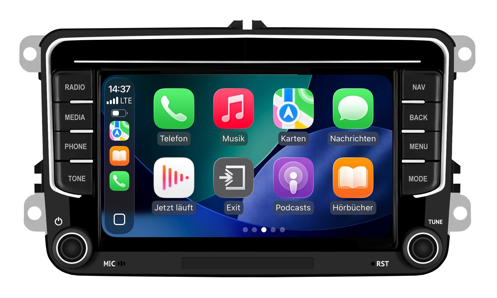 ESX VISION VMX751DAB, Media Moniceiver mit 7“ Touchscreen für VAG-Modelle Autoradio