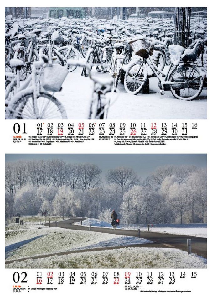 Thumbnail - Seelenzauber Wandkalender Fahrradzauber DIN A5 Kalender für 2025 Fahrrad