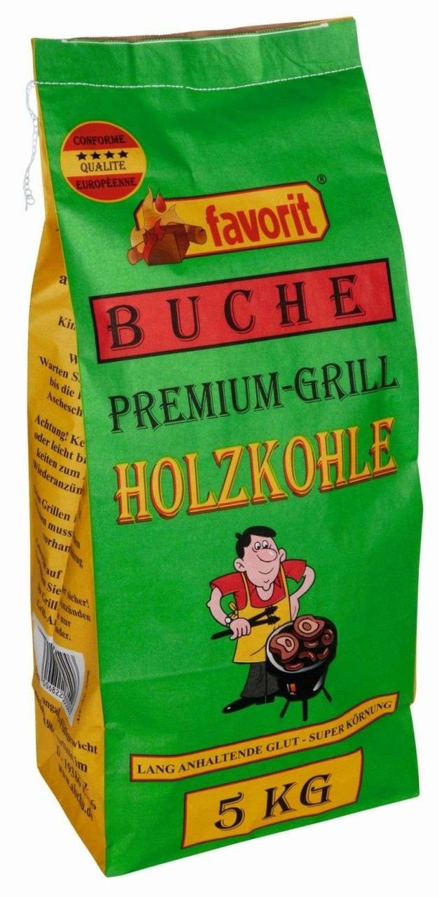favorit Kaminholz Favorit Buchen-Holzkohle 5 kg, 5 l