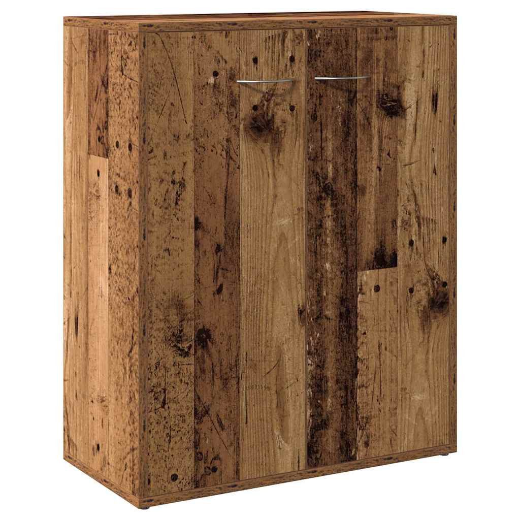 vidaXL Sideboard NA Sideboard Anrichte Schrank Lowboard Altholz-Optik 60x30x75 cm Holzw