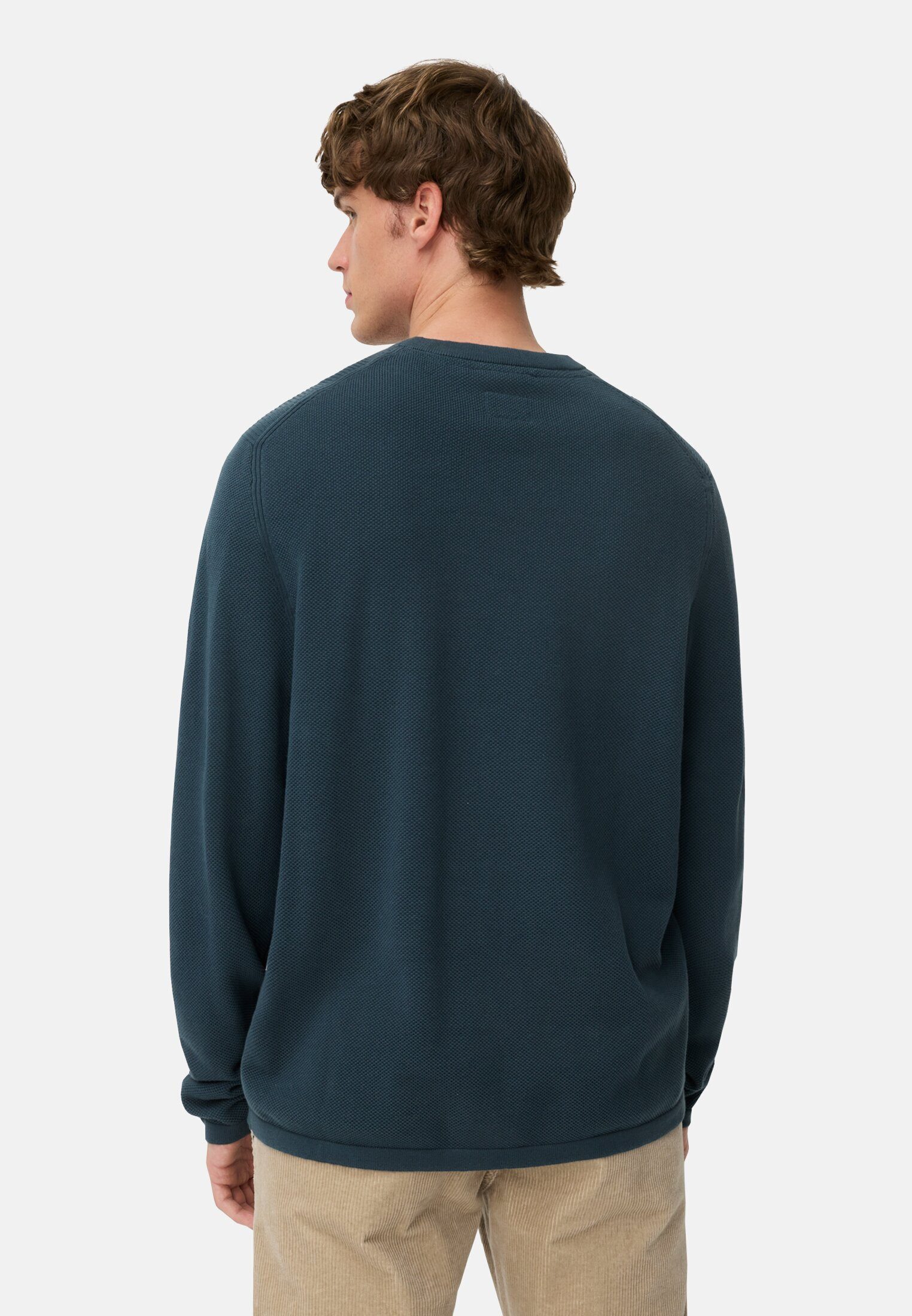 camel active Sweatshirt aus reiner Baumwolle Langarm Rundhals günstig online kaufen