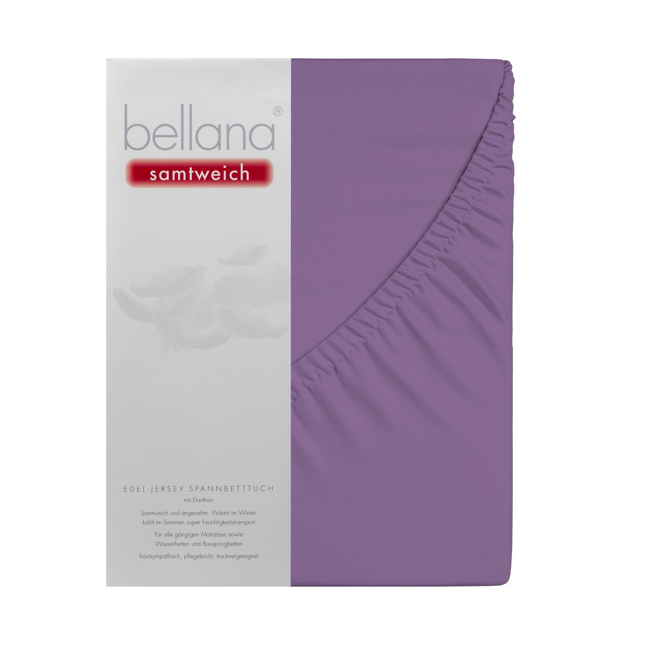 bellana Spannbettlaken Bellana samtweich, Jersey, Gummizug: rundum, (1 Stück), Perfekte Passform dank Elasthan