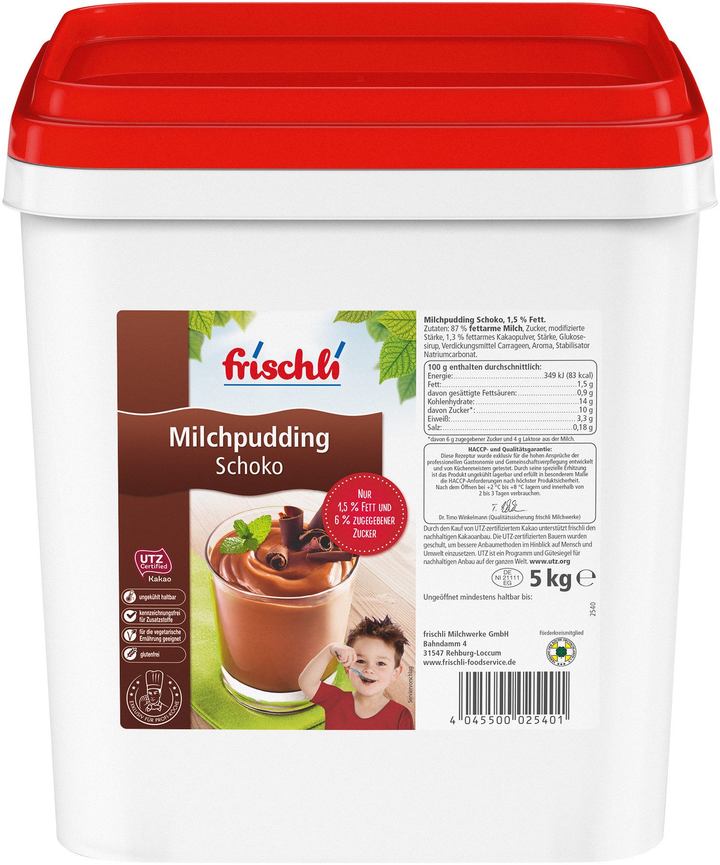 frischli Süßigkeit, Frischli Milchpudding Schoko aus feiner und fettarme Milch 5000g