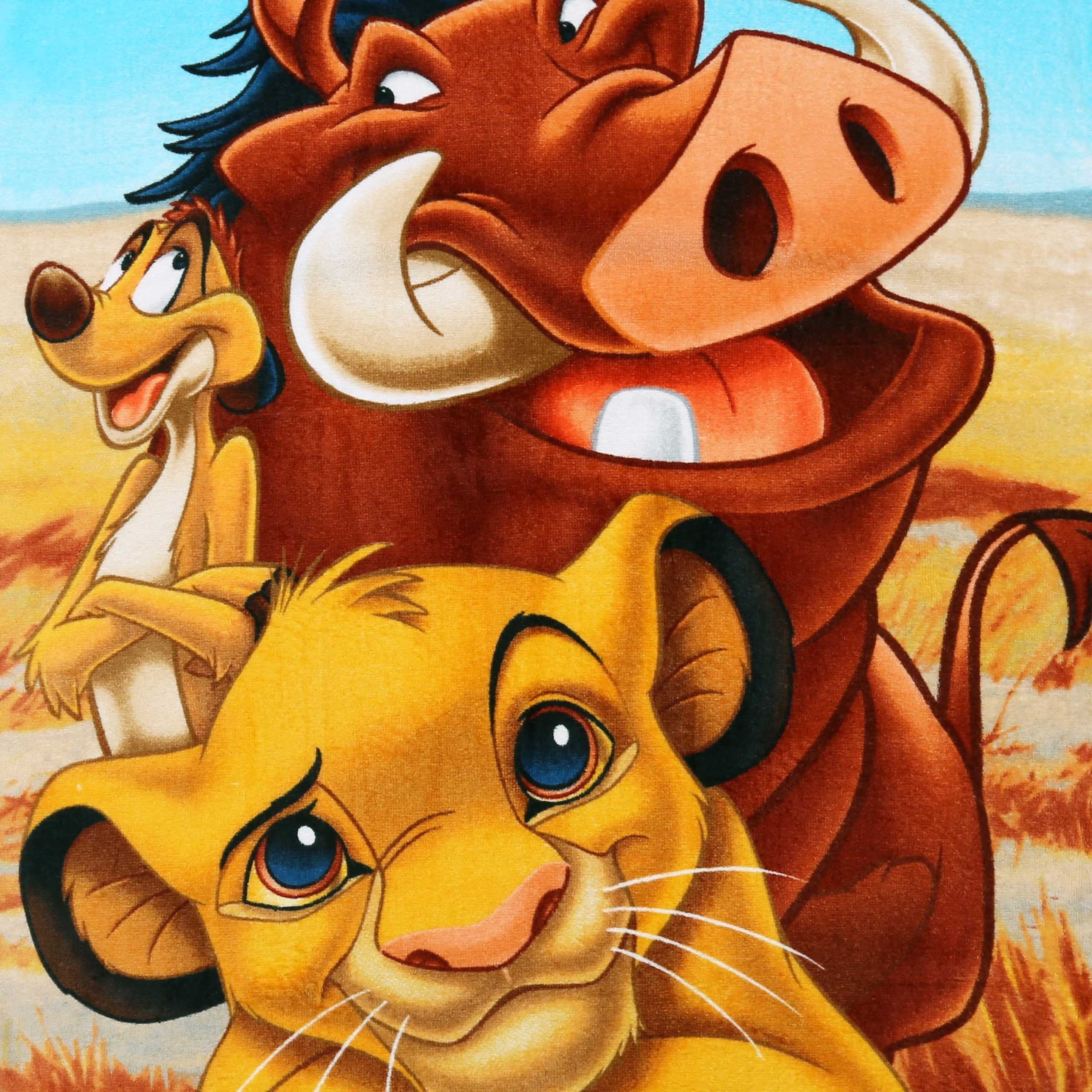 Disney Badetücher DISNEY Der König der Löwen Baumwollbadetuch, Strandtuch 70x140 cm