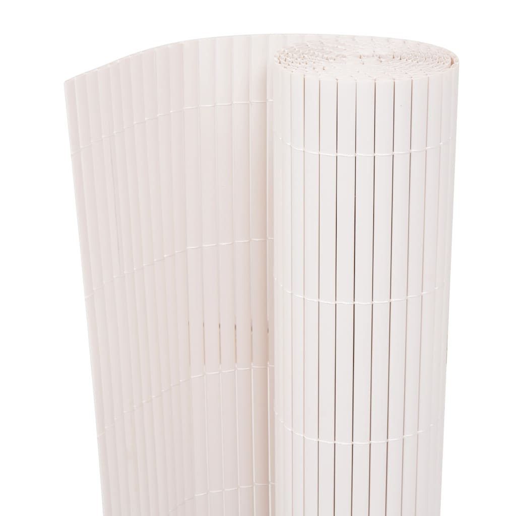 furnicato Zaun Gartenzaun PVC Weiß 150 x 500 cm rechteckig für Außenbereich, (1-St)