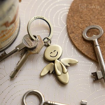 FABACH Schlüsselanhänger Schutzengel Smile - Engel Anhänger aus Metall - Geschenk Glücksbringer
