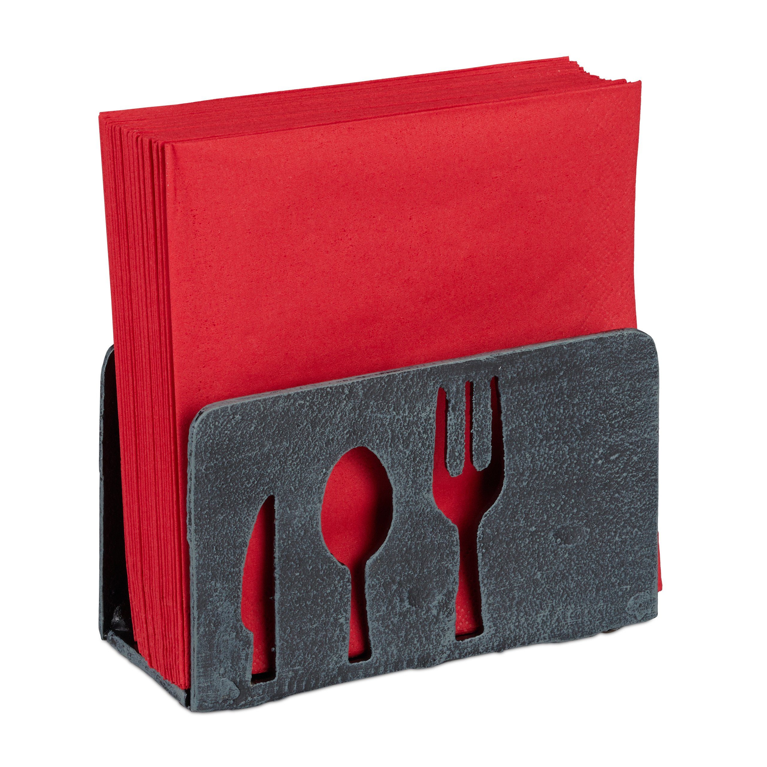 relaxdays Салфеткиhalter 3 x Салфеткиhalter Gusseisen, Gusseisen