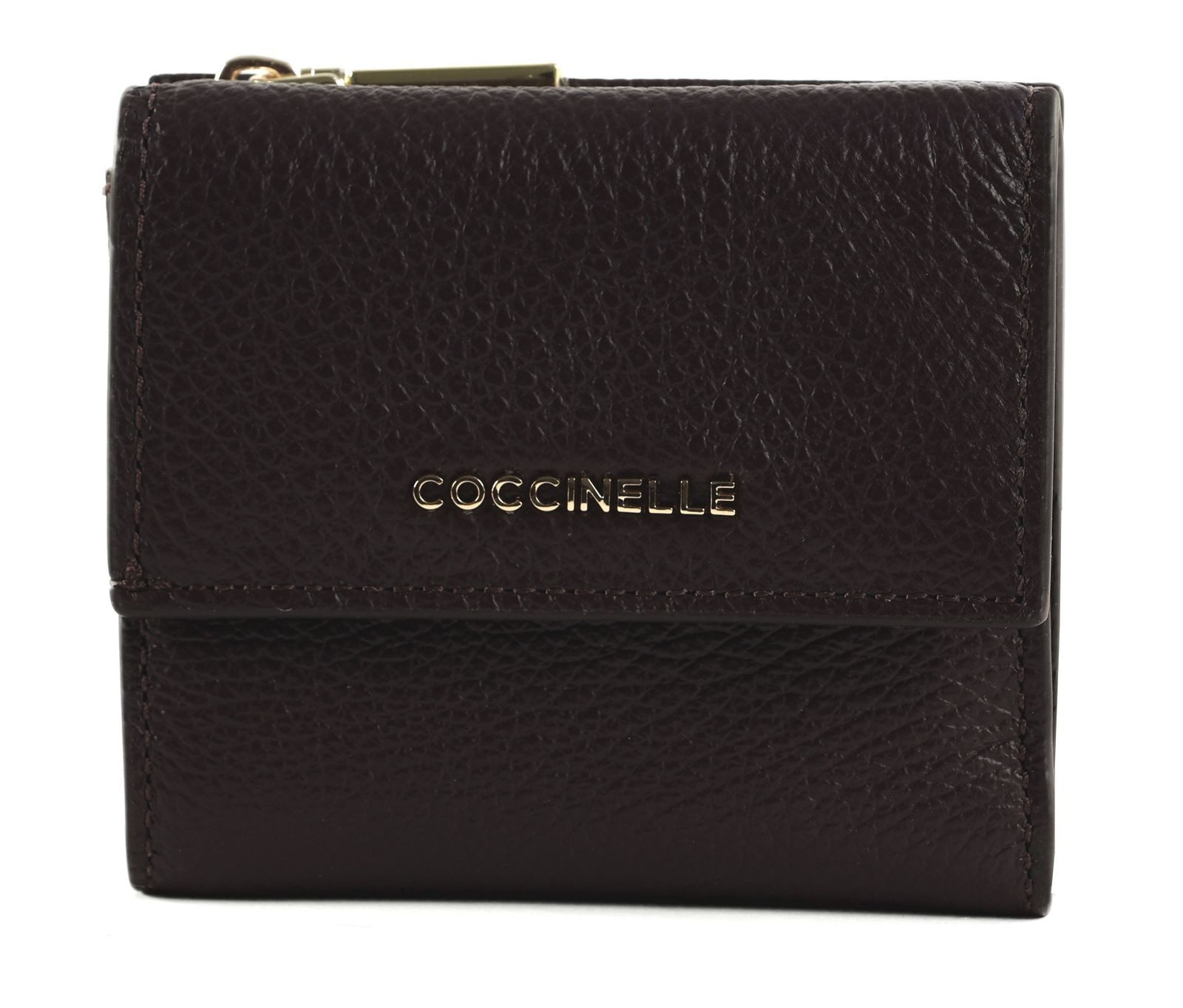COCCINELLE Geldbörse Wallet Grained Leather, aus echtem Rindsleder mit RFID-Blocker Schutz