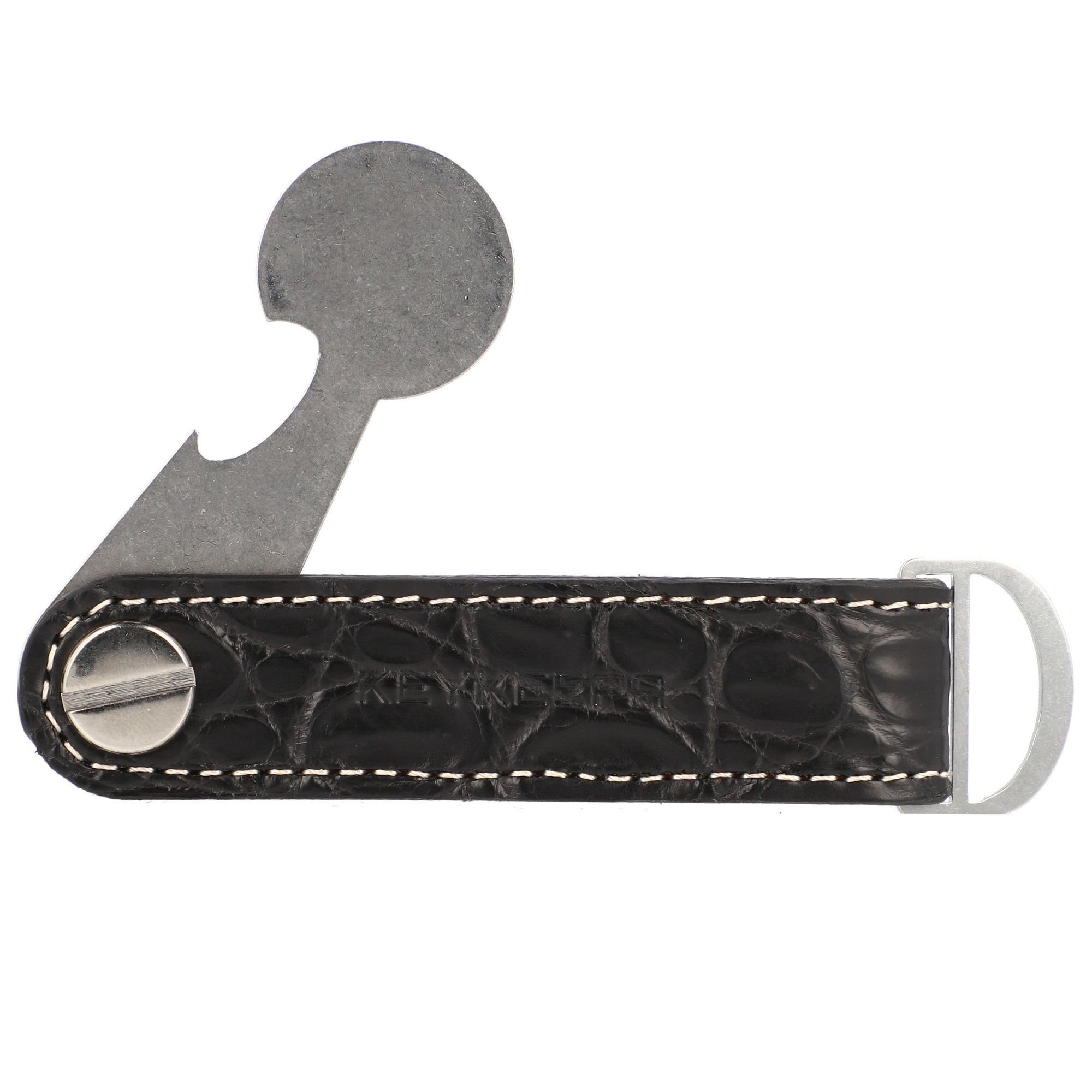 Keykeepa Schlüsseltasche Loop, Leder cayman black