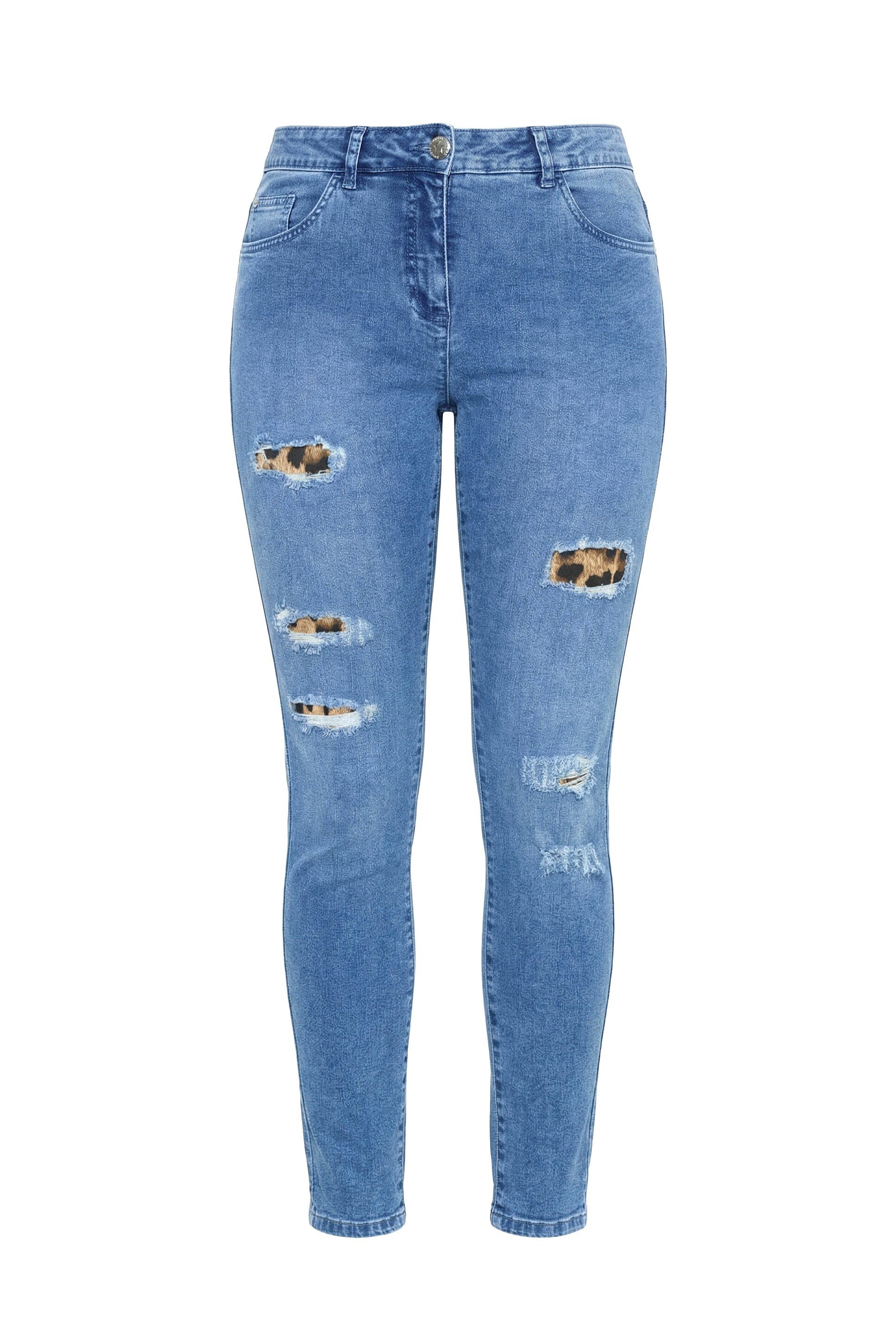 Regular-fit-Jeans Jeans Slim Fit 5-Pocket Leo-Patches