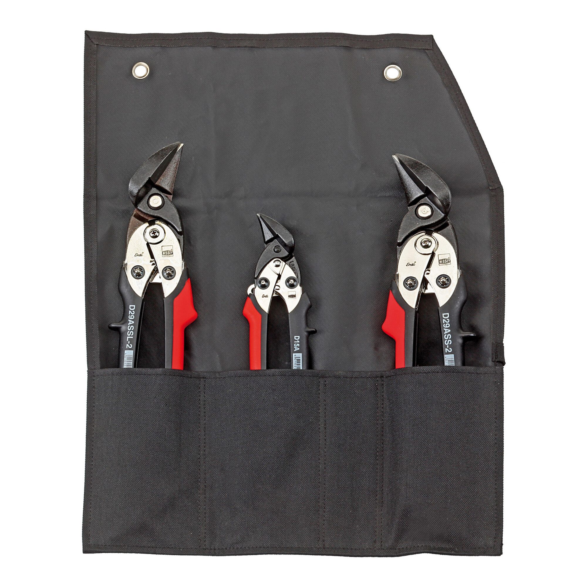 Bessey Blechschere Bessey Ideal-Scheren-Set in Rolltasche DSET29-15