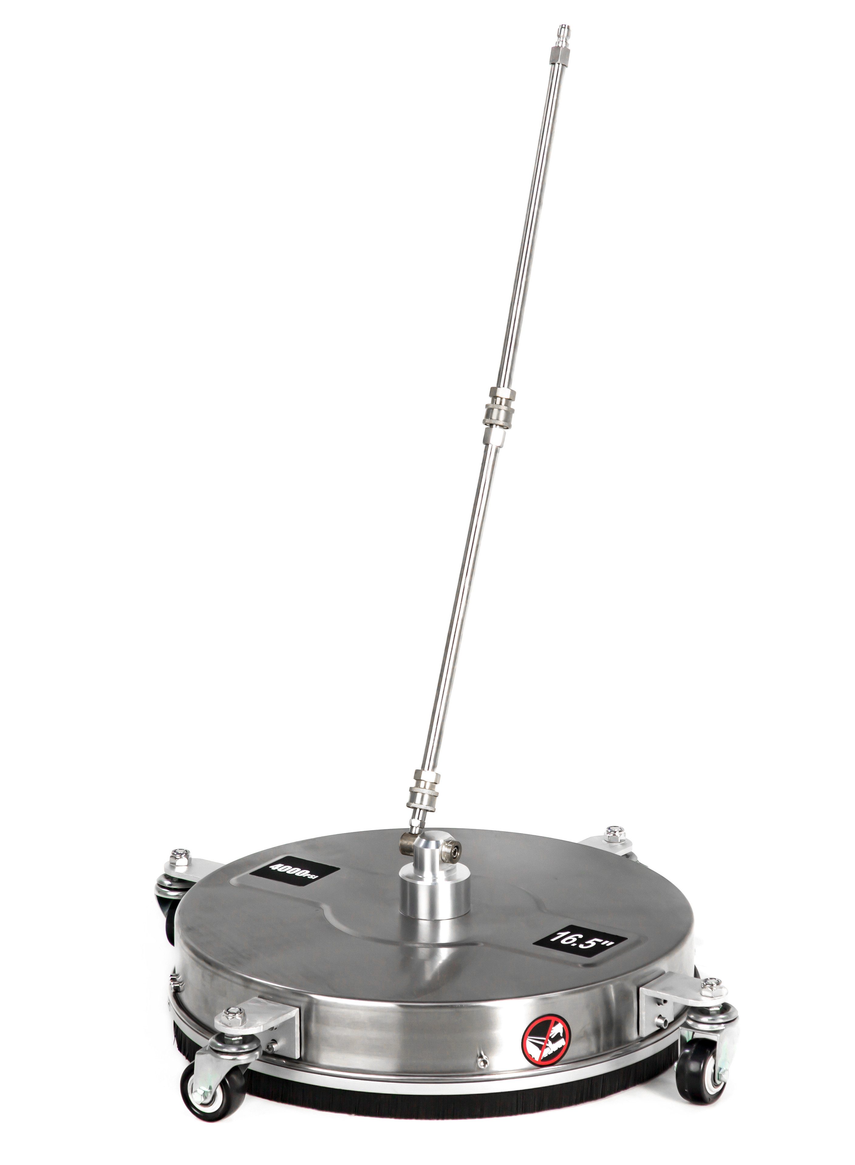 DeTec. Flächenreiniger 16.5 Zoll, 42cm für Hochdruckreiniger, Tellerwäscher, Zubehör, Profi Oberflächenreiniger für große Flächen und schnelle Reinigung