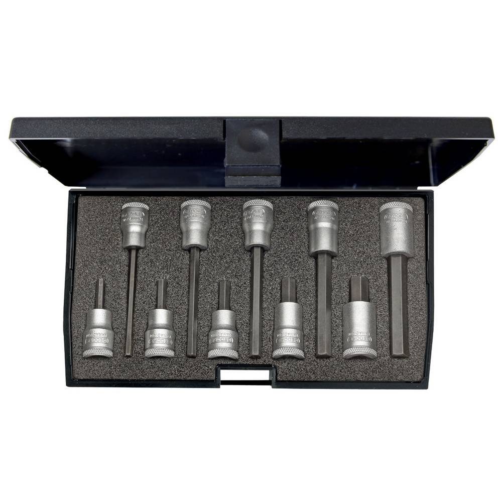 Gedore Bit- und Steckschlüsselset Steckschlüssel-Bit-Einsatz-Set 3/8″ 10tlg