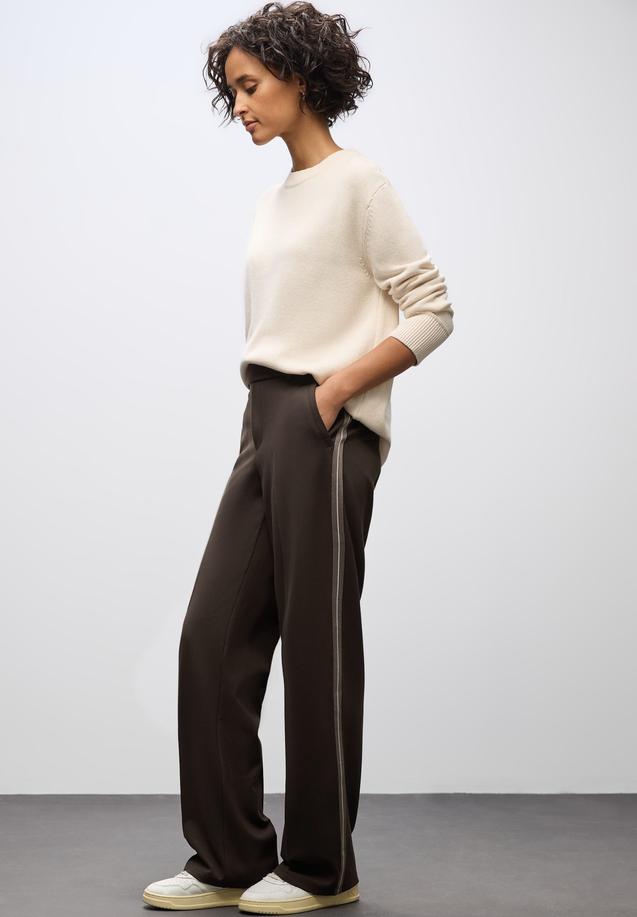 STREET ONE Stoffhose High Waist