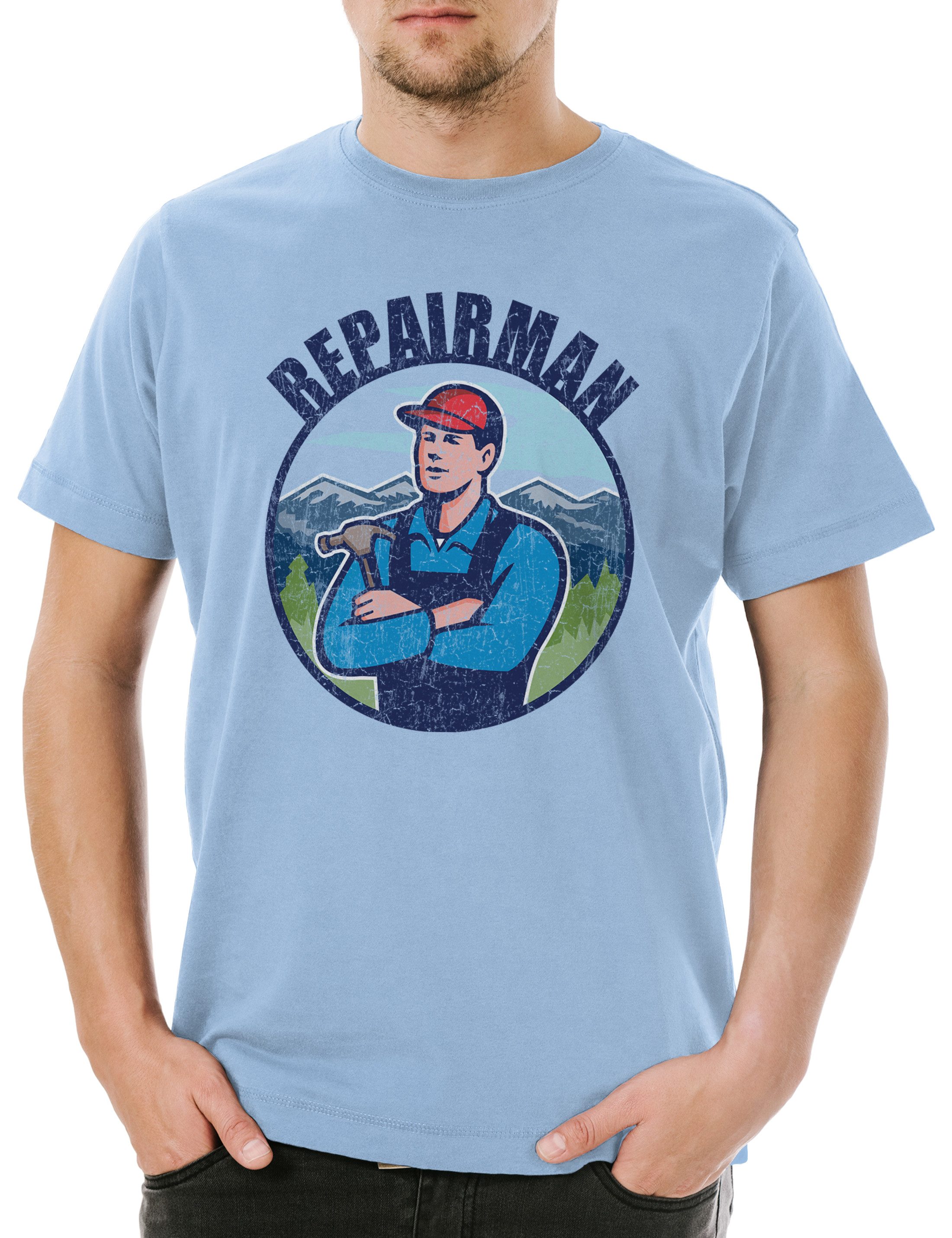 Print-Shirt Repairman Herren T-Shirt Handwerk Handwerker Heimwerker Handyman DIY