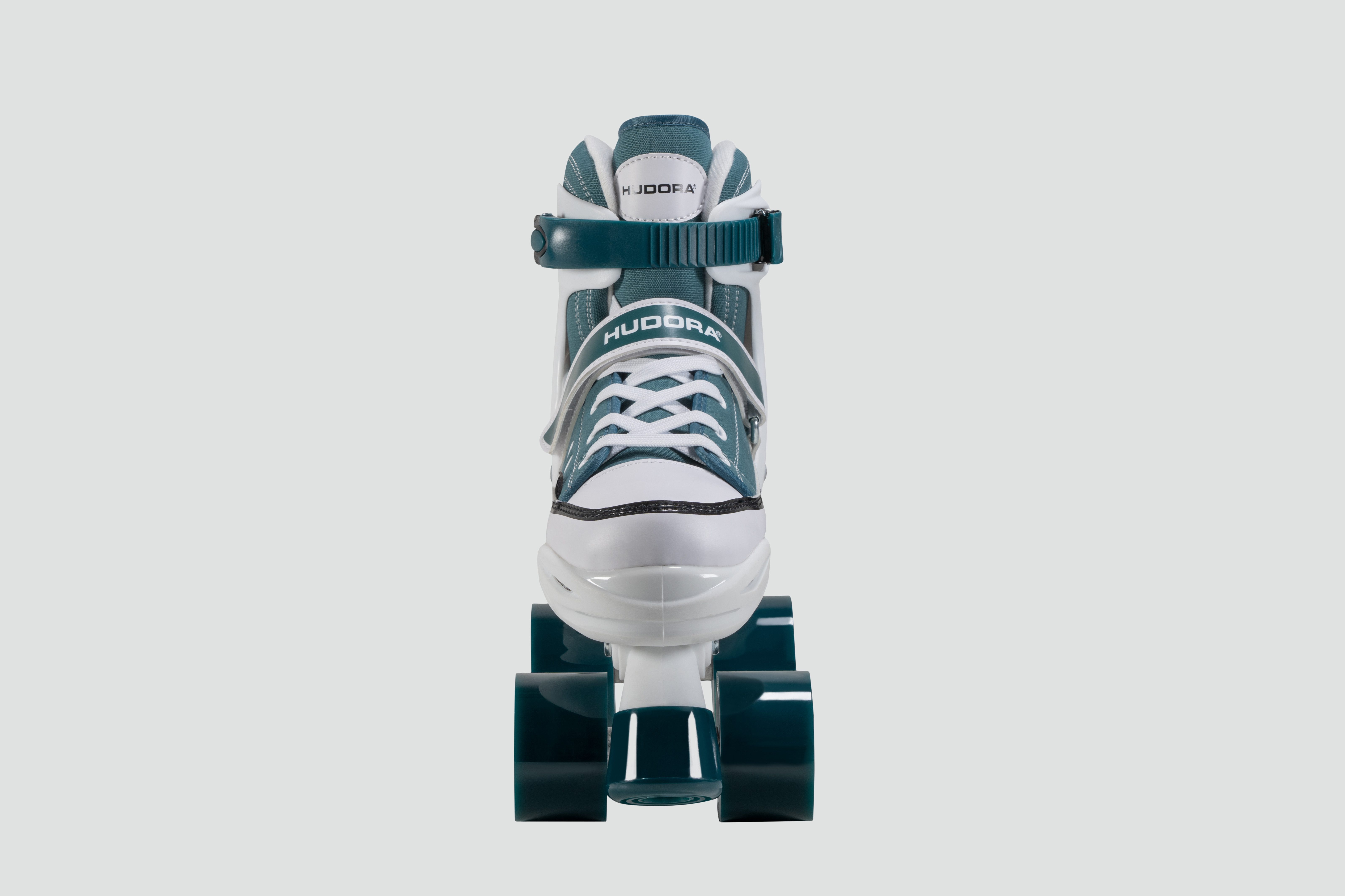 Hudora Rollschuhe Sneaker, Skates in verschiedene Farben, Gr. 28-39, größenverstellbar, Push-Lock-Schnalle, Ratscheband