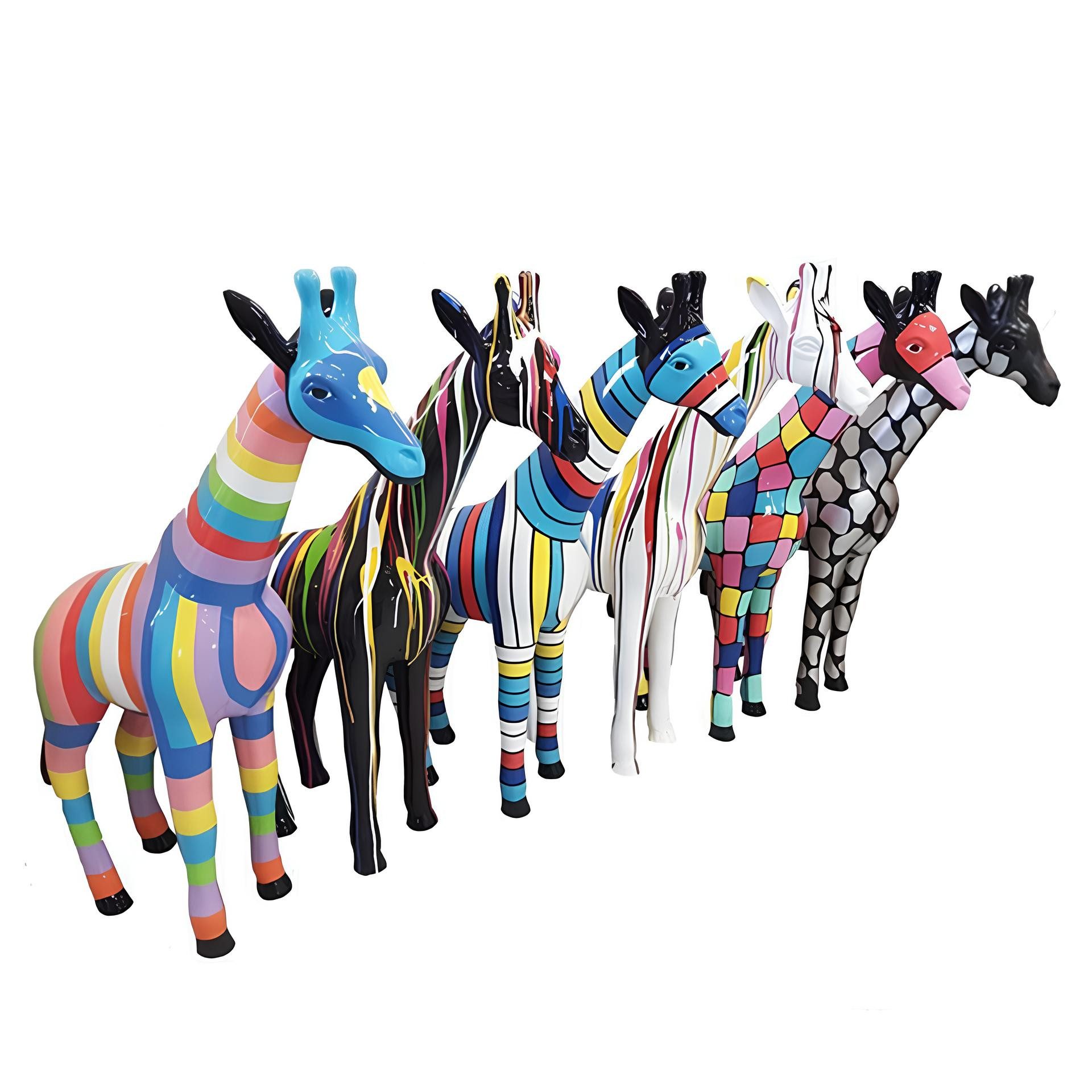 Xlmoebel Dekofigur Abstrakte Giraffe Statue Deko Garten Design 50cm XXL Zoo, Made in Europa