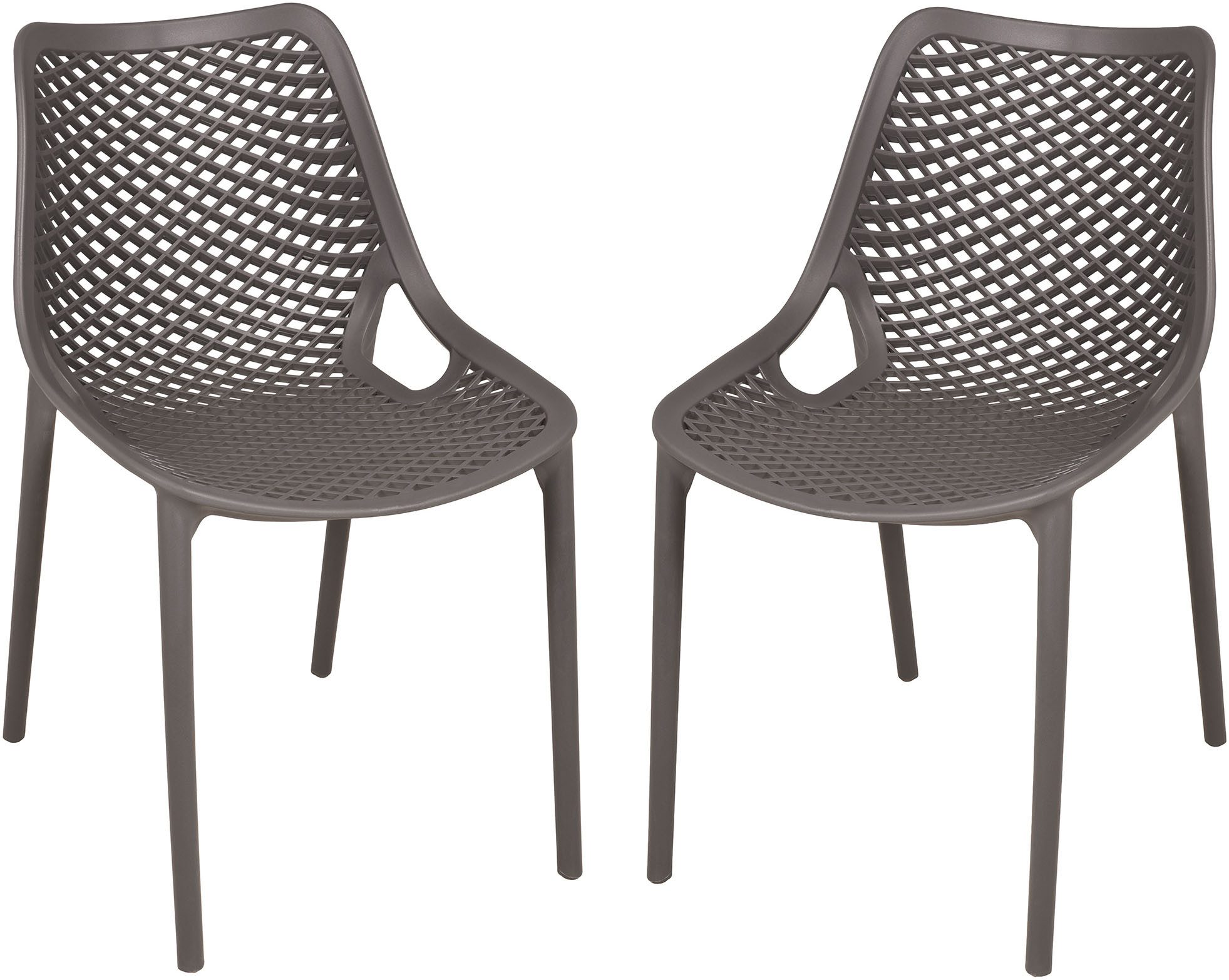 Garden Pleasure Stapelstuhl TEANA (Set, 2 St), gefertigt ohne Verschraubungen