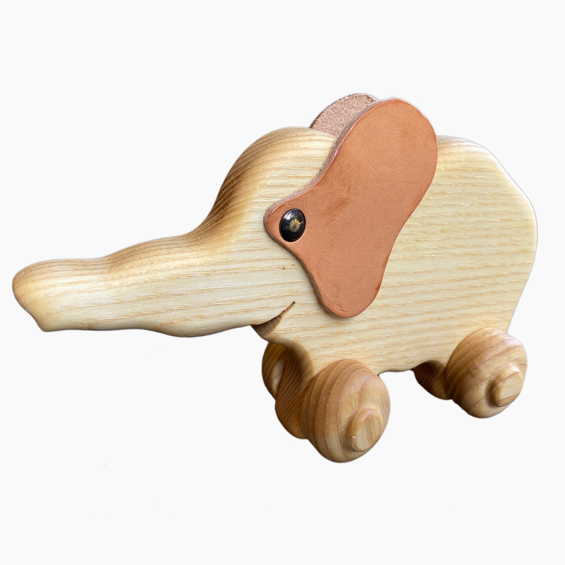 Madera Spielzeuge Nachziehtier Nachziehelefant - Eschenholz, (packung, 1-tlg), Ein treuer Begleiter auf den ersten Entdeckungstouren