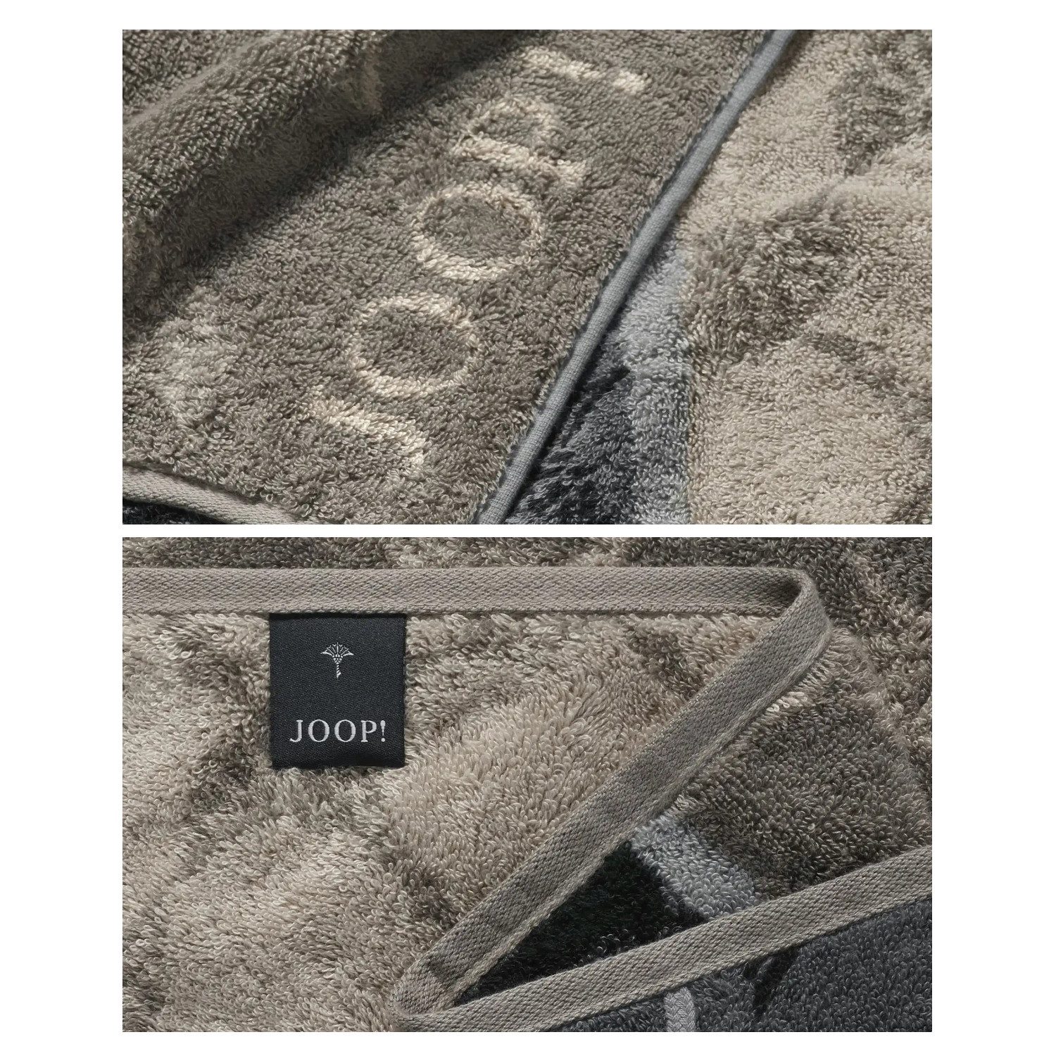 JOOP! Handtuch 2 Stück Joop! Handtuch 1657-70 Cornflower Stripes Graphit 50x100, Walkfrottier (2-St), 100% Baumwolle – Bild 3 von 3