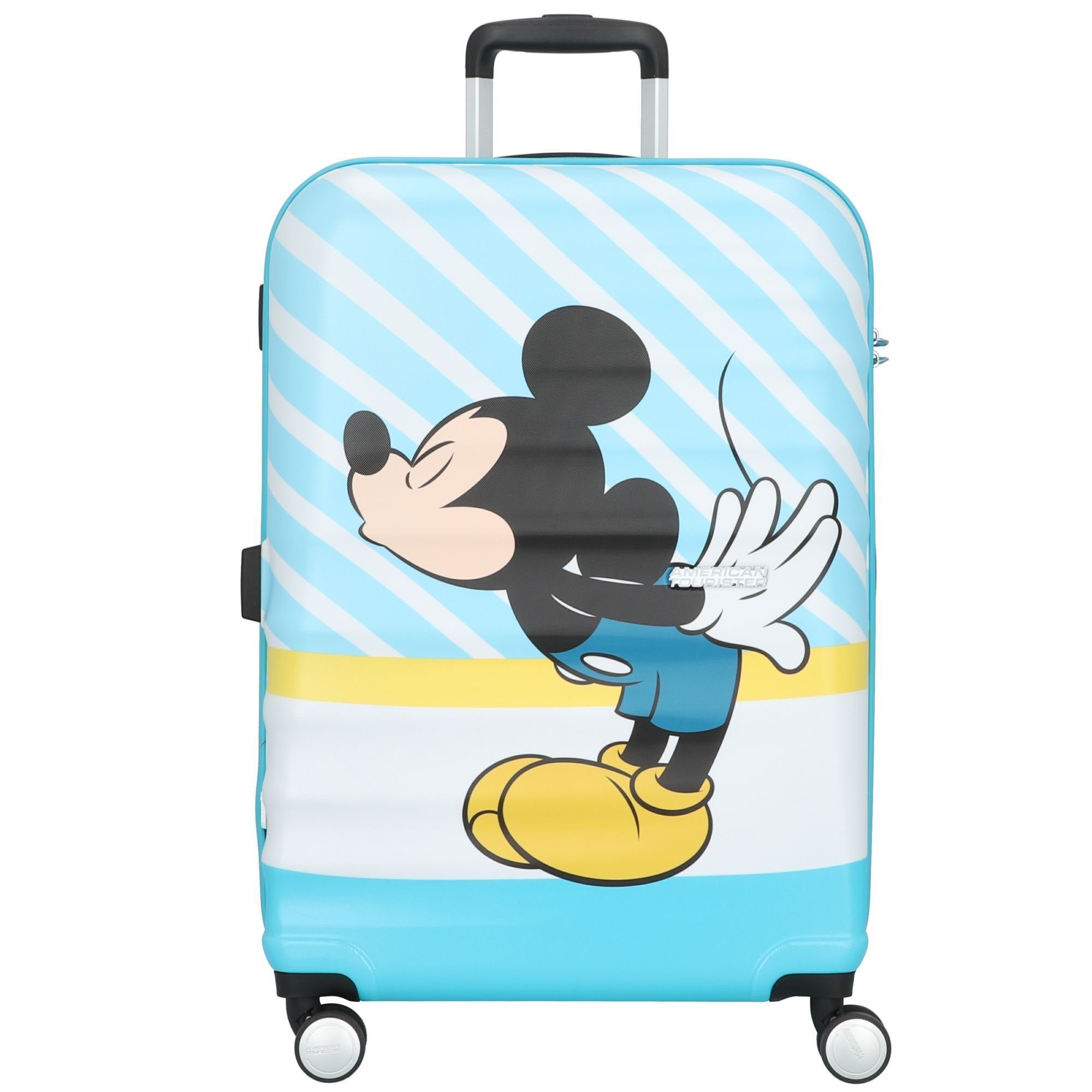 American Tourister® Hartschalen-Trolley Wavebreaker, 4 Rollen, ABS mickey blue kiss | Hartschalenkoffer