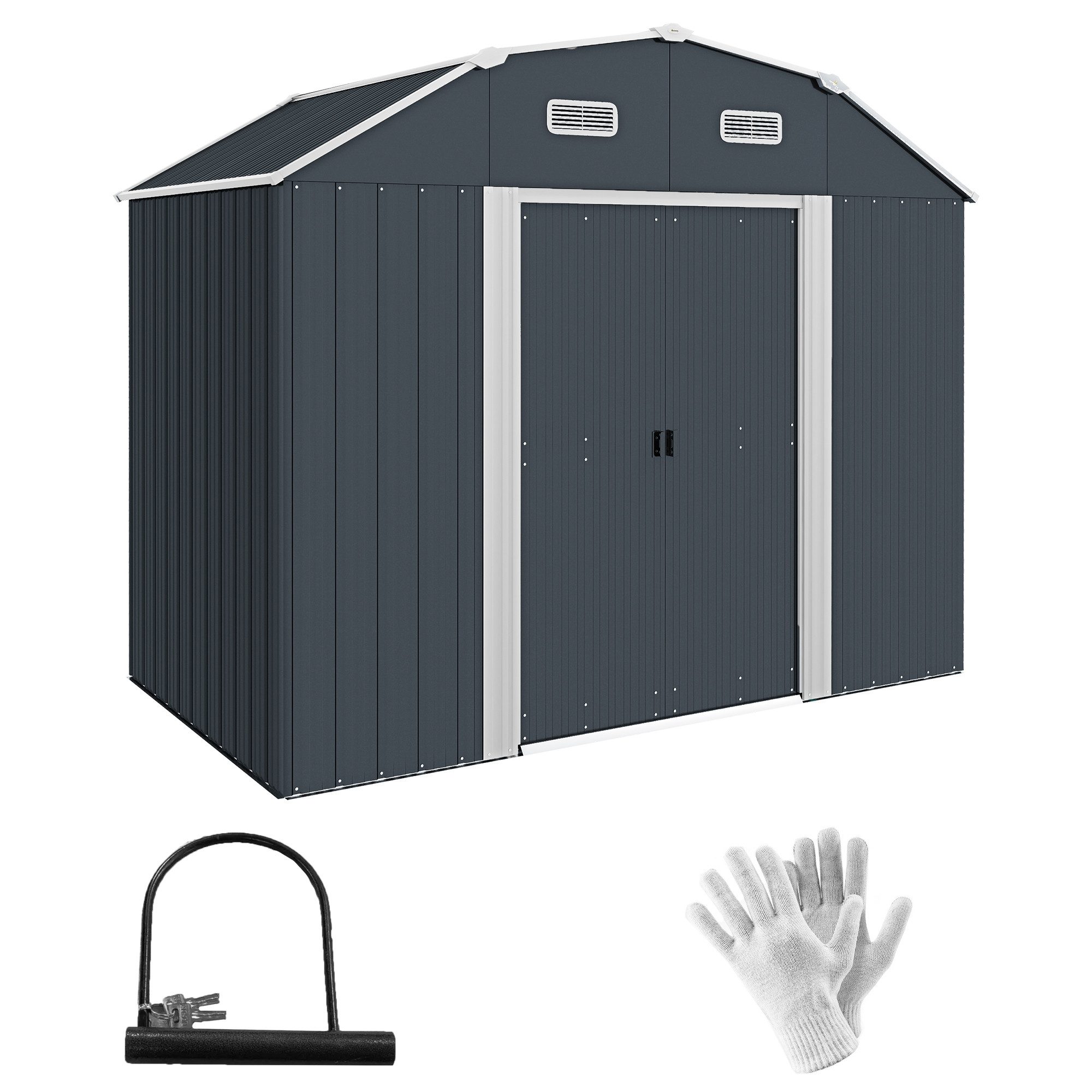 Outsunny Gerätehaus 2,7 m² Geräteschuppen mit günstig online kaufen