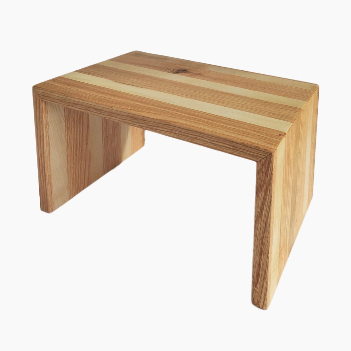 Madera Spielzeuge Hockerbank Zebra Fussbank Esche/Eiche 19 (1 St., 1 teil), kippsicher und standfest, Handarbeit aus Deutschland