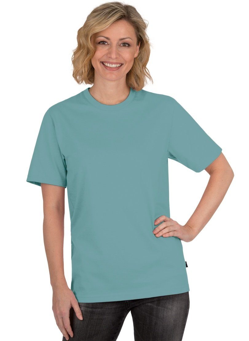 Trigema T-Shirt TRIGEMA T-Shirt DELUXE Baumwolle seegras | Sport-T-Shirts