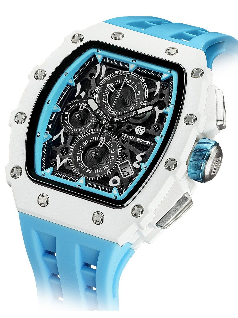 Tsar Bomba Quarzuhr Tsar Bomba TB8204QA-02 Herrenuhr Elemental Chronograph 44mm 5ATM Tsar Bomba TB8204QA-02 Herrenuhr Elemental Chronograph 44mm 5ATM