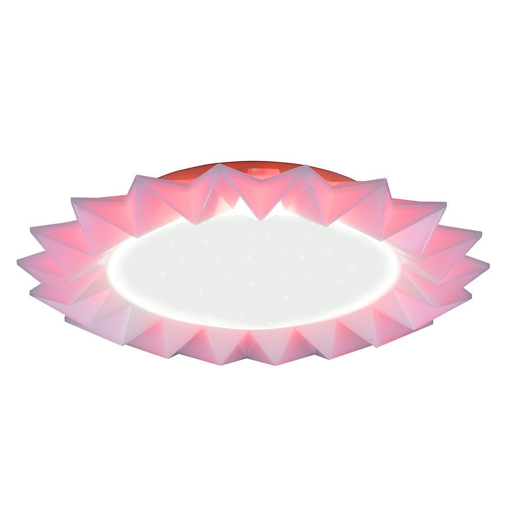 Reality Leuchten LED Deckenleuchte, LED-Leuchtmittel fest verbaut, Warmweiß, Neutralweiß, Tageslichtweiß, Deckenlampe Deckenleuchte Fernbedienung dimmbar Nachtlicht CCT RGB LED