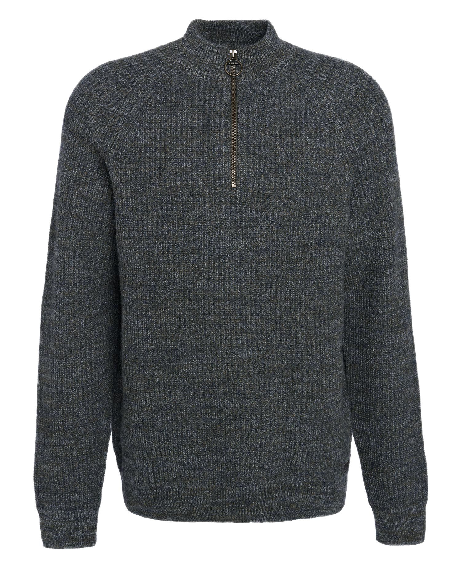 Barbour Outdoorhemd BARBOUR Pullover Horseford Half-Zip Olive