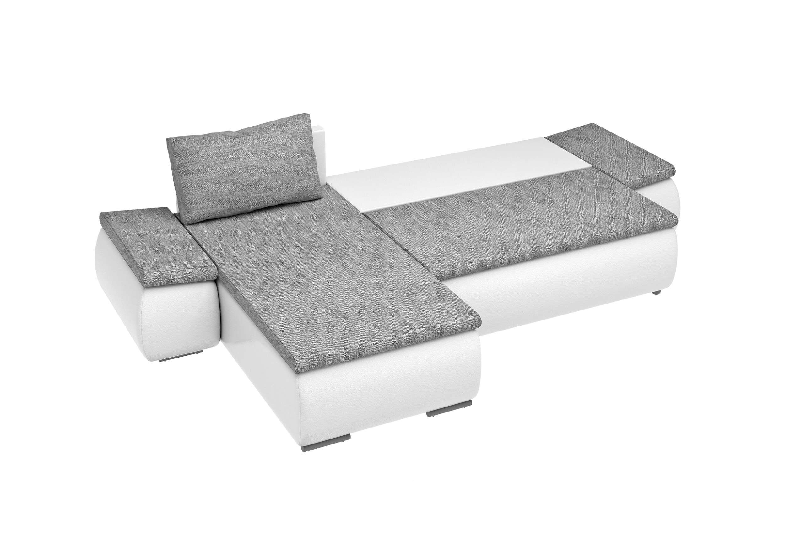 Wellenfederung, mane frei mit stellbar, Eckcouch, L-Form, oder links Design Bettfunktion, Modern mit im bestellbar, rechts Stylefy Ecksofa Olin, Raum