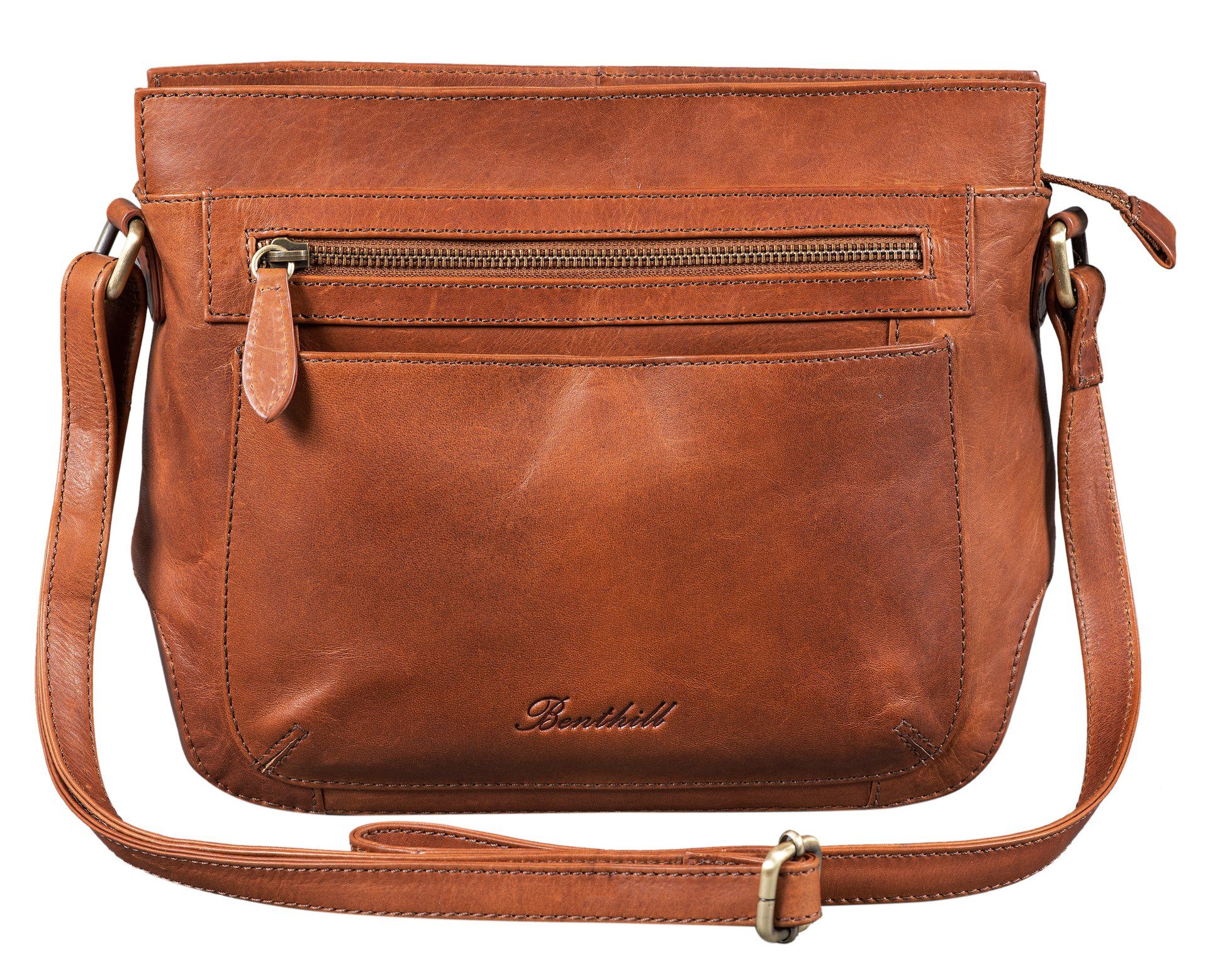 Benthill Umhängetasche Damen Echt Leder Handtasche günstig online kaufen