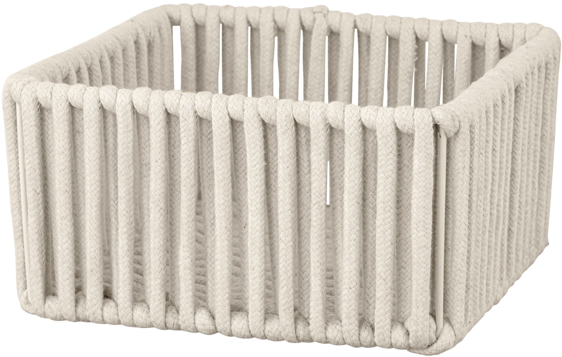 SCHÖNER WOHNEN-Kollektion Aufbewahrungskorb »Zovo M«, Badkorb mit Baumwoll-Polyester-Kordel für Badutensilien & Kosmetik