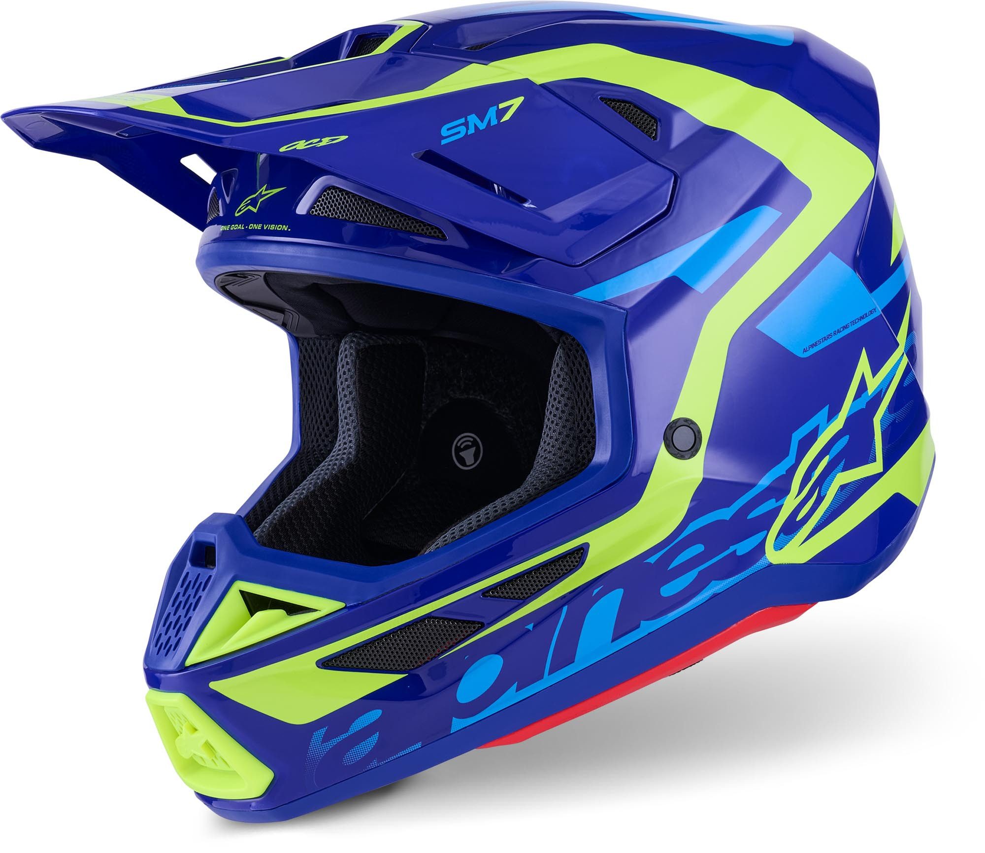 Alpinestars Motocrosshelm S-M7 Deed Motocross Helm, vorbereitet für Kommunikationssystem
