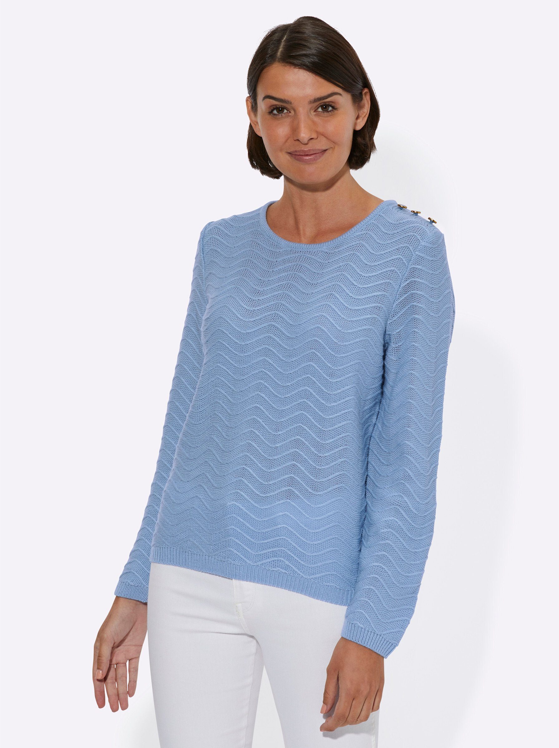 WITT WEIDEN Strickpullover eisblau