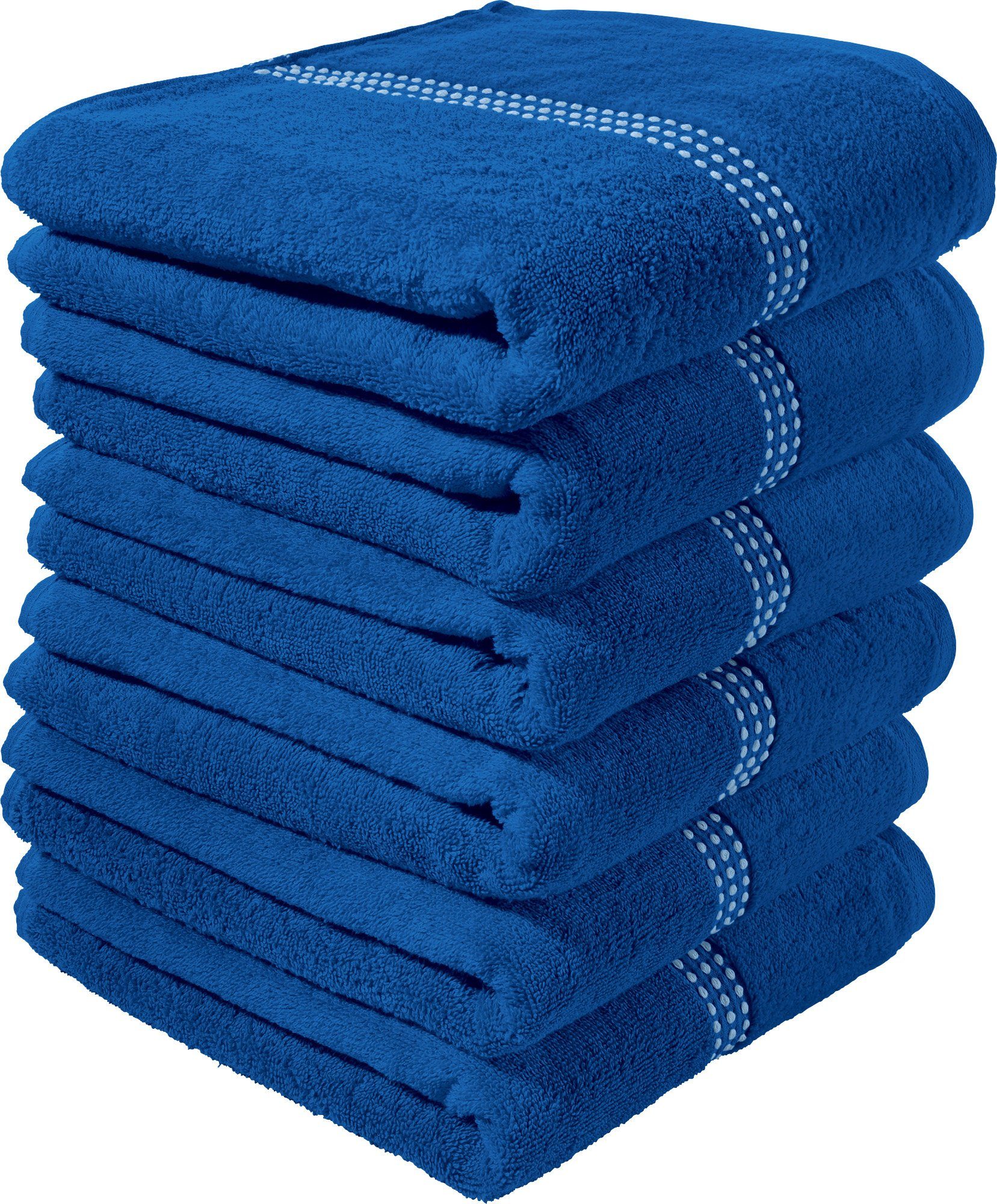 Erwin Müller Handtuch Handtuch "Mannheim" 6er-Pack, Frottier/Velours-Frottier, Walk-Frottier Uni