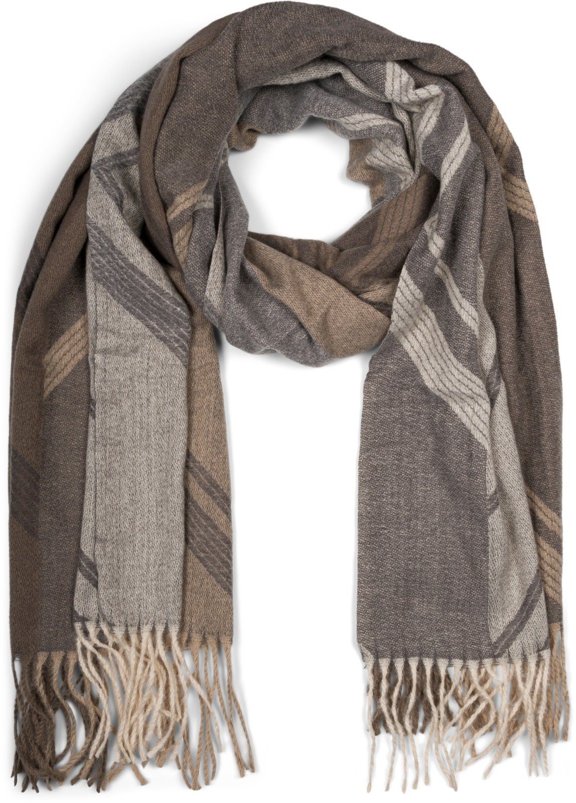 styleBREAKER Modeschal Web Schal Geometrisch, (1-St)