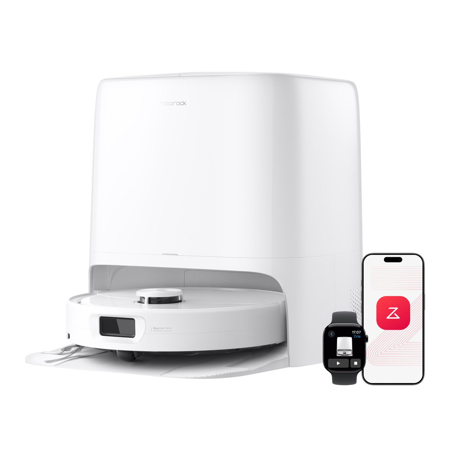 Roborock Saugroboter Qrevo 2 Pro Saugroboter mit Wischfunktion, 25.000 Pa