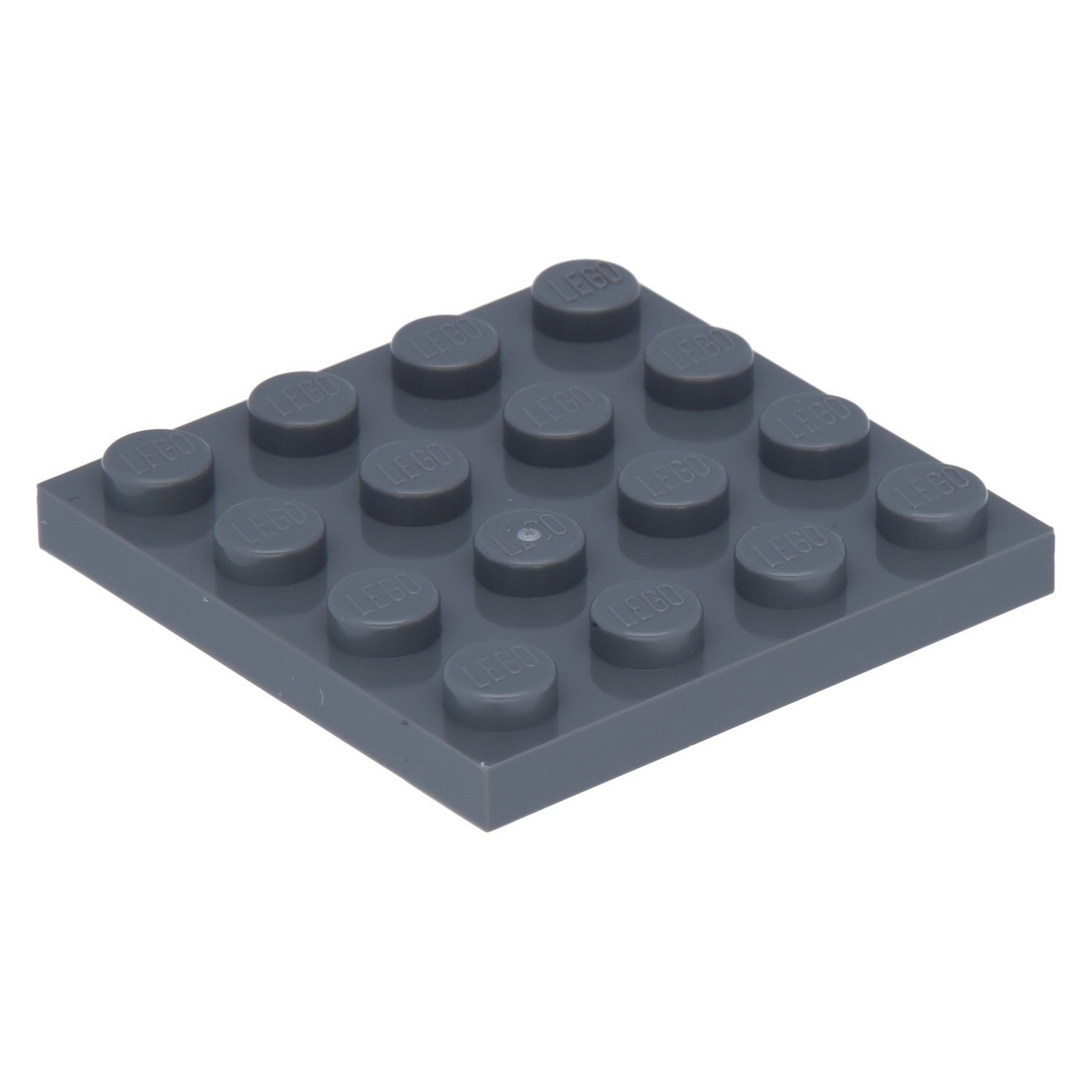250 Stück Bauplatten, 4x4, Dunkelgrau Spielbausteine