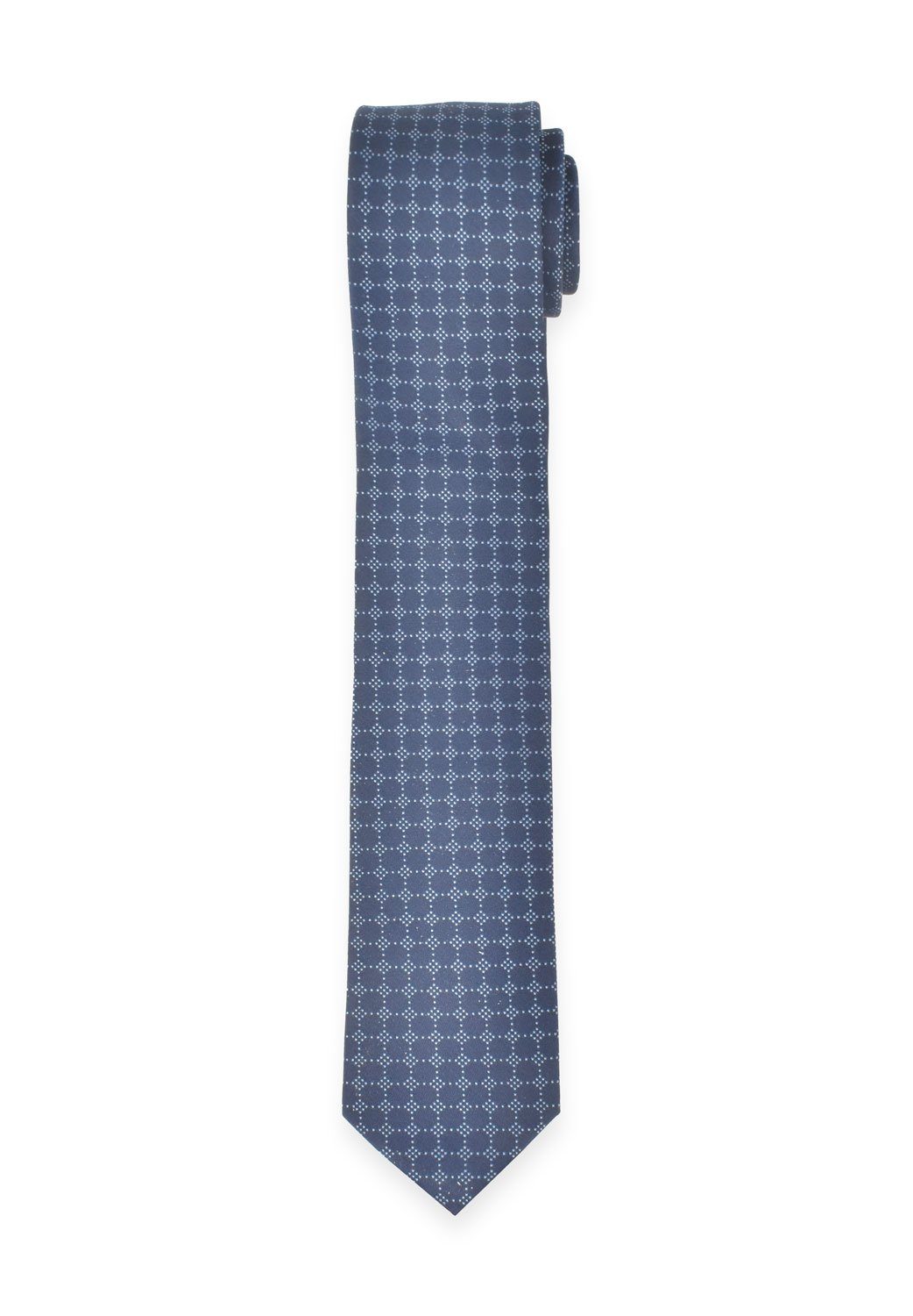 MARVELIS Krawatte Krawatte - Punkte - Hellblau/Dunkelblau - 6,5 cm