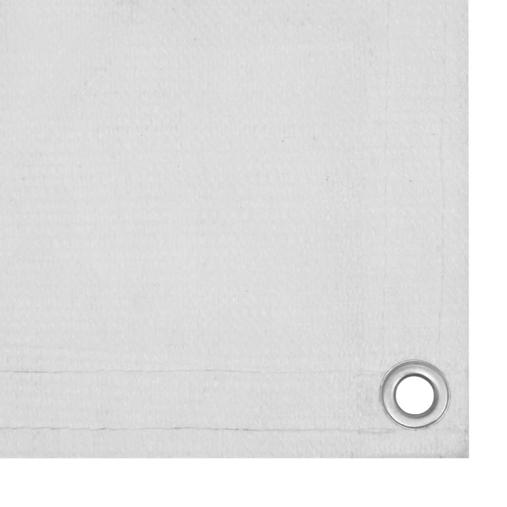 vidaXL Seitenmarkise 90 x 500 cm Balkon-Sichtschutz Weiß 90x500 cm HDPE