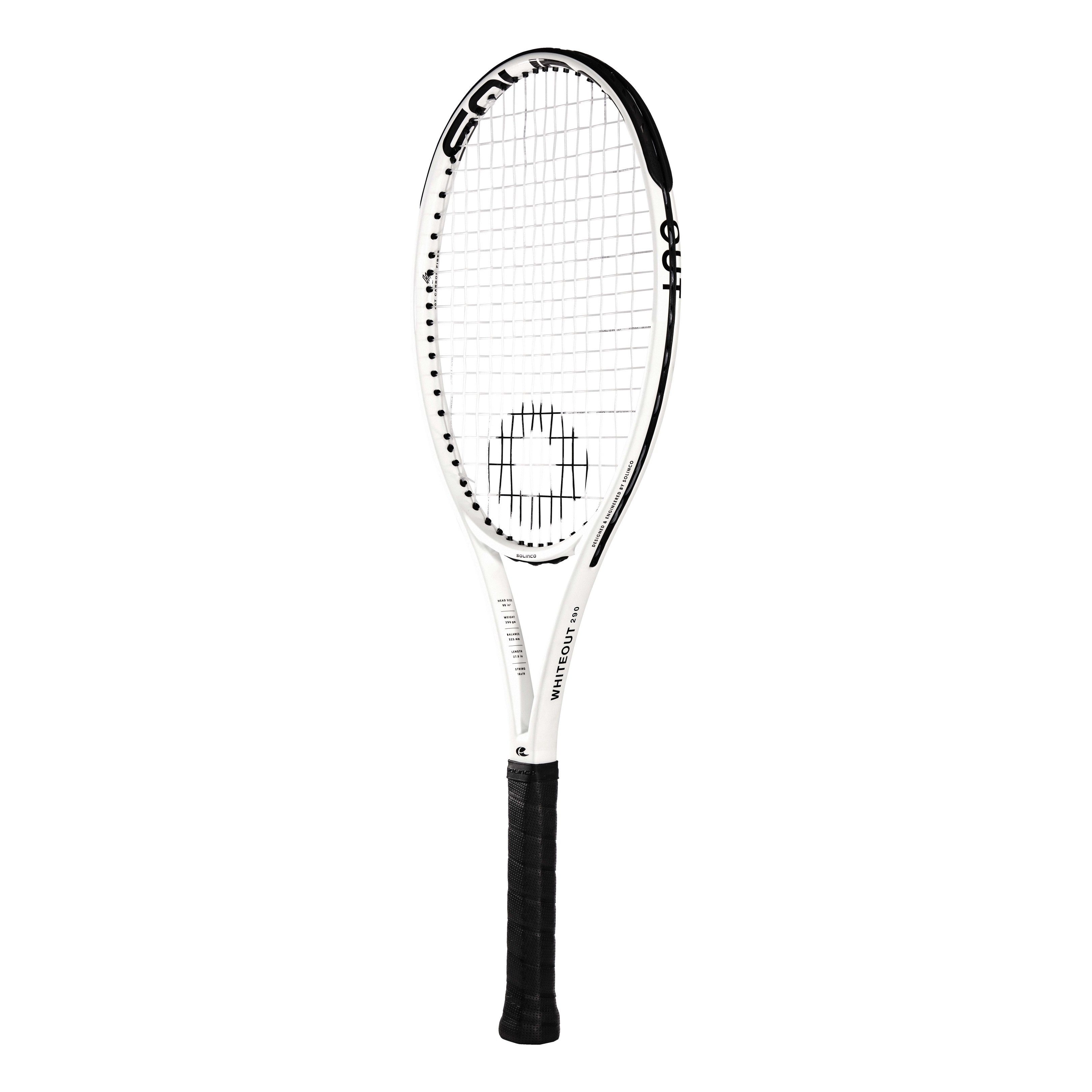 Tennisschläger Whiteout #23 98in/290g/16x19/Turnier weiss - unbesaitet