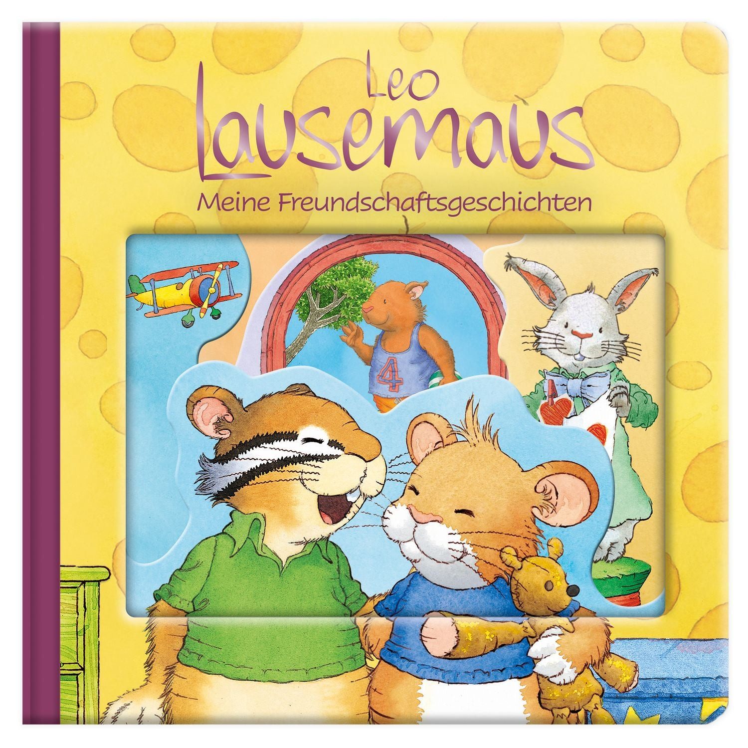 Leo Lausemaus: Meine Freundschaftsgeschichten / diverse, Kinderbuch mit Geschichten zum Vorlesen für Kinder ab 2 Jahren und Fensterstanzungen zum Durchgucken