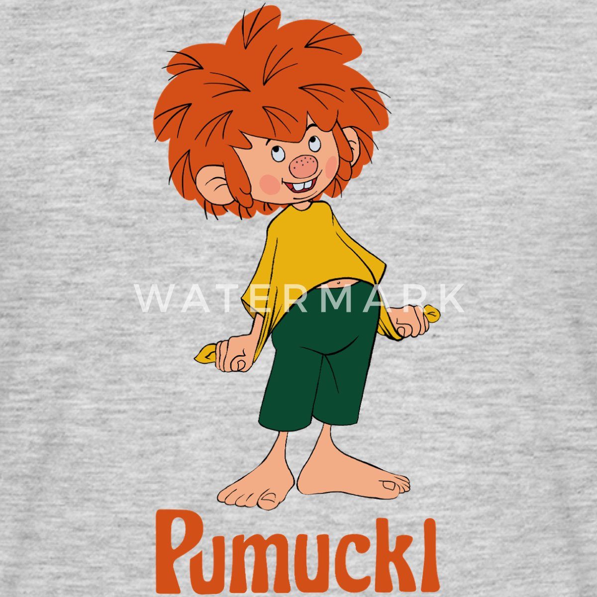 Spreadshirt T-Shirt Pumuckl Mit Frecher Pose Und Verschmitztem Lächeln Männ günstig online kaufen